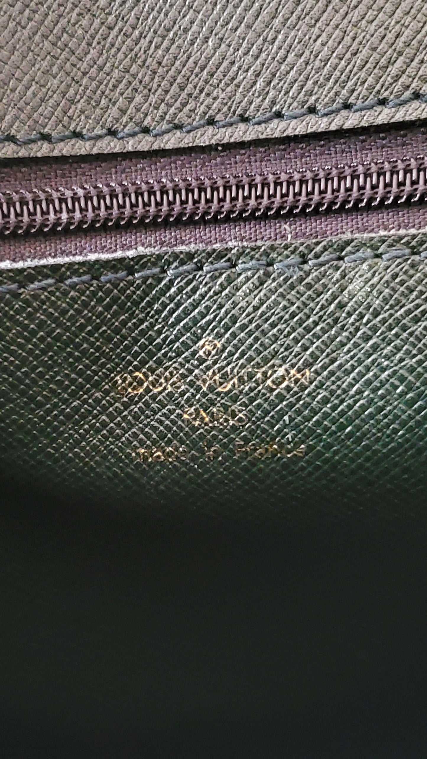 Authentic Vintage Louis Vuitton (Dark Green) Upcycle Large Purse on Chains