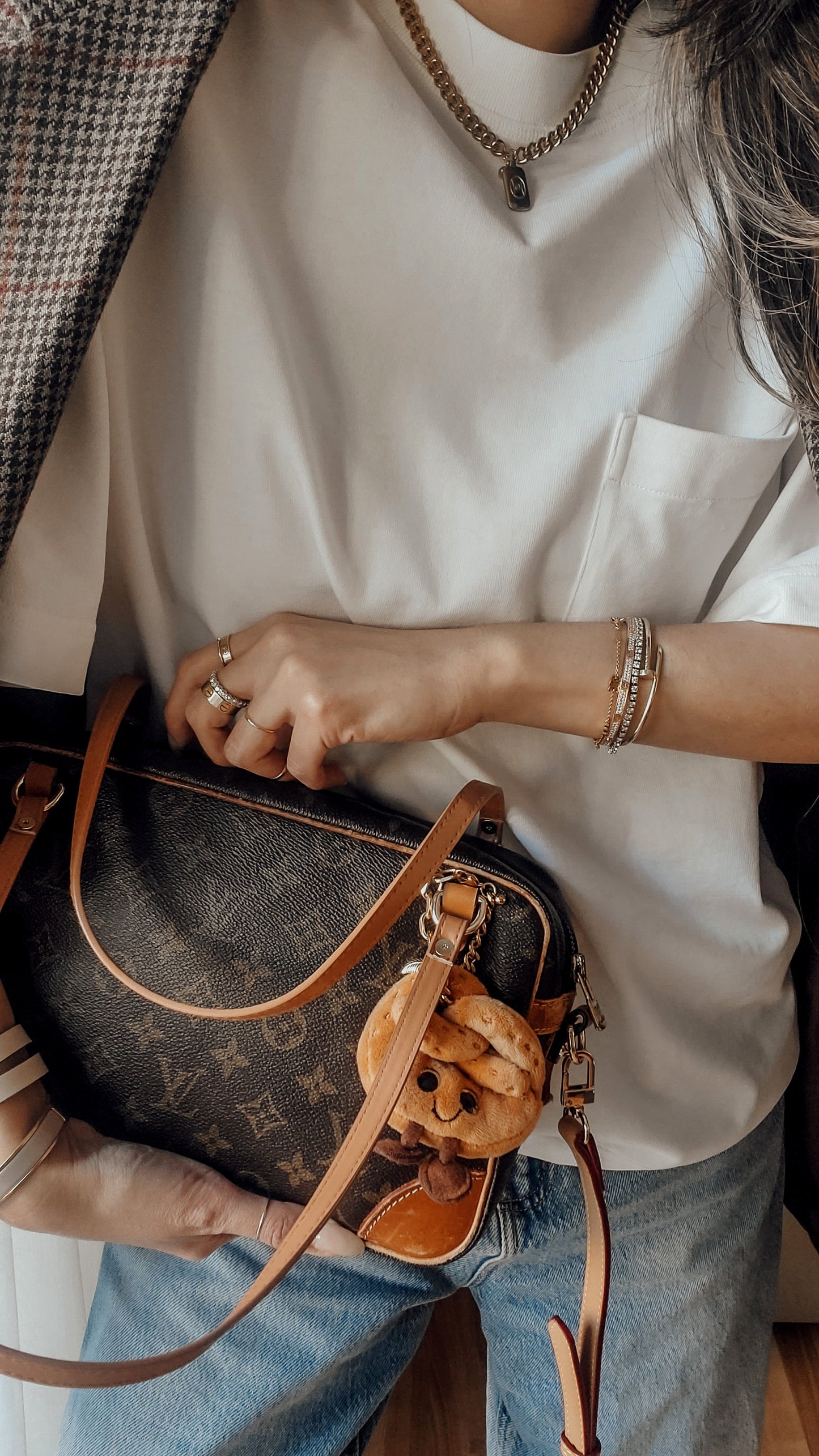 Authentic Vintage Louis Vuitton Upcycle Large Purse with Straps