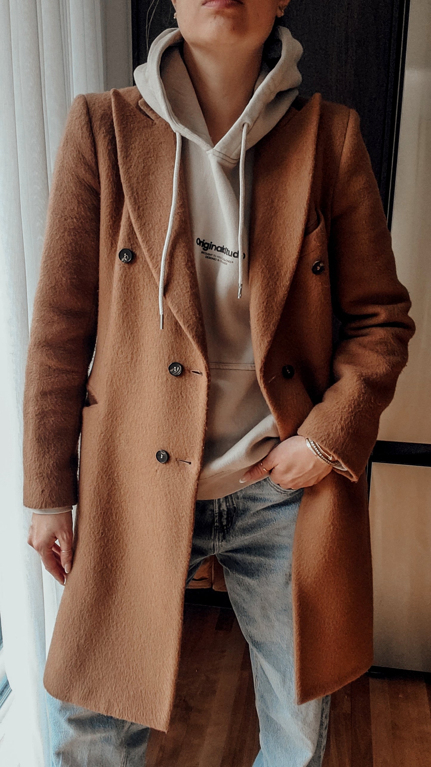 Authentic Alexander McQueen 2014 Runway Wool Camel Coat