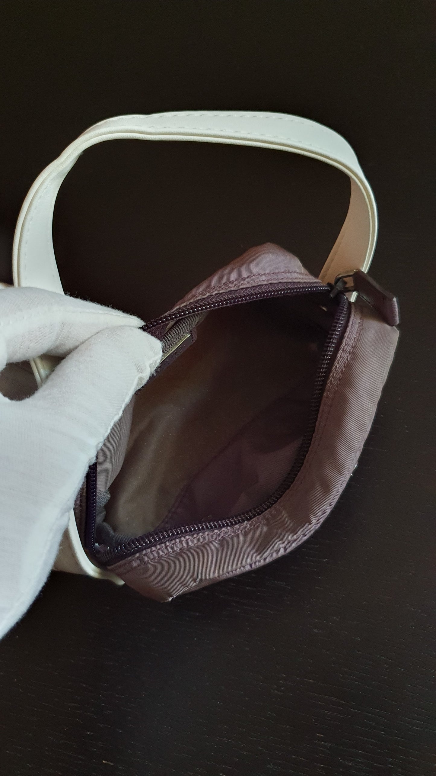 Authentic Prada Upcycle Purple Pouch with Strap