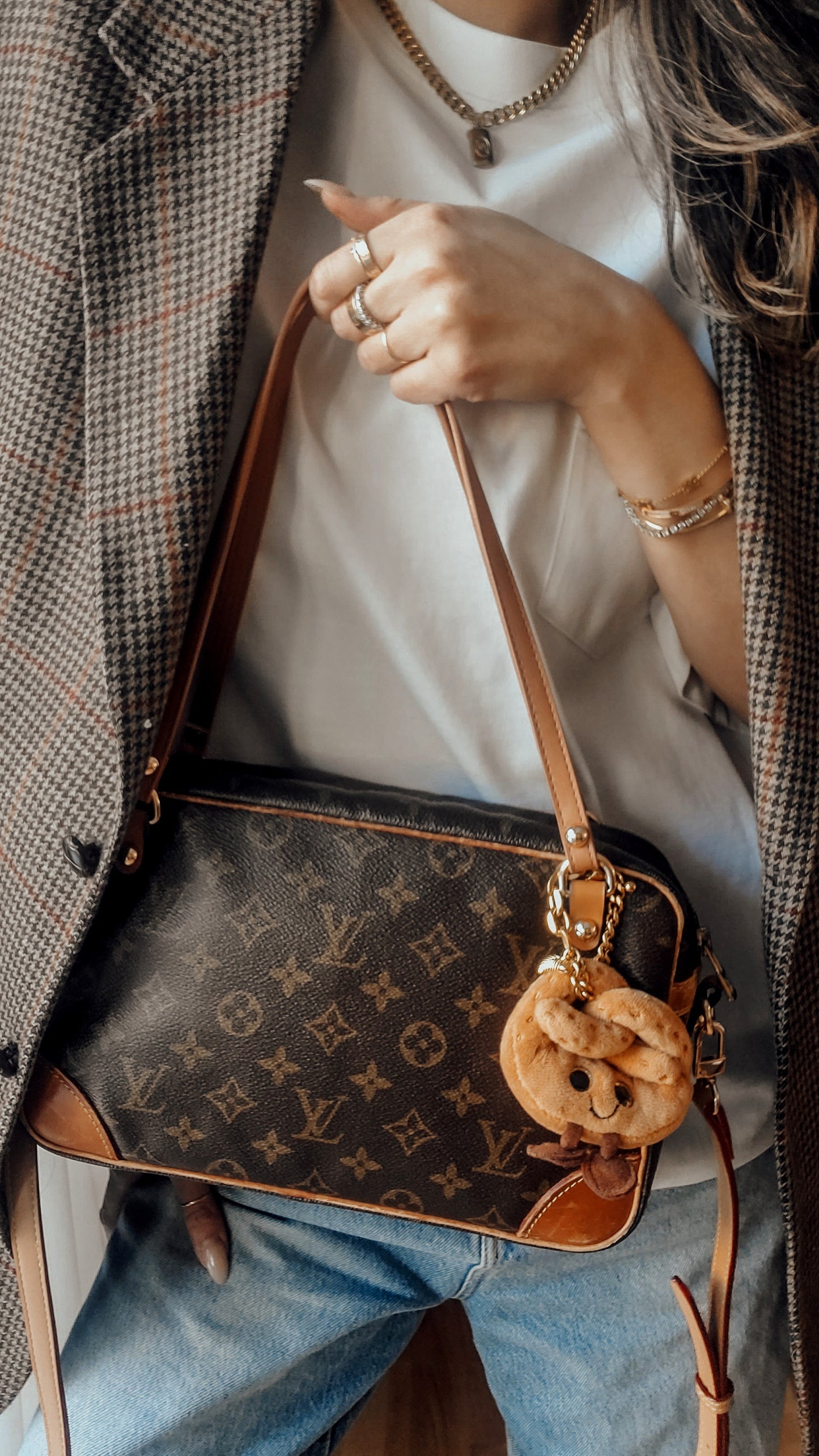 Authentic Vintage Louis Vuitton Upcycle Large Purse with Straps