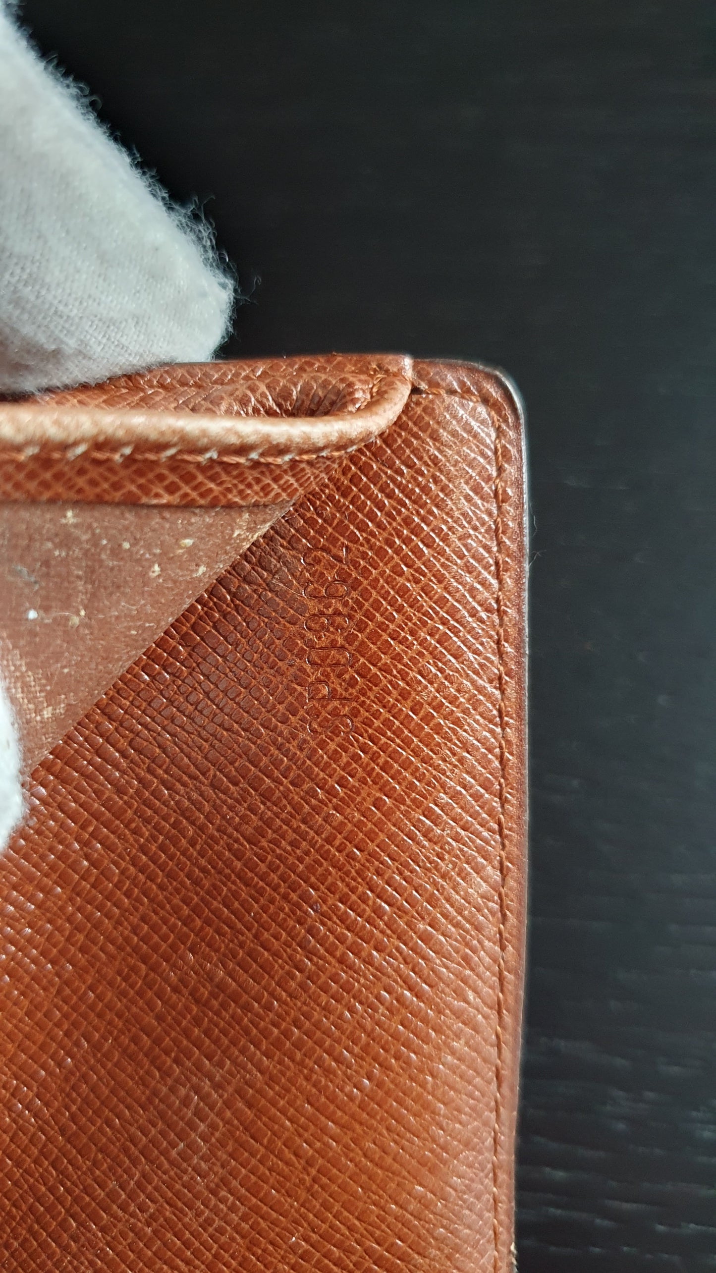 Authentic Vintage Louis Vuitton (2) Upcycle Small Wallet on Chain & Strap