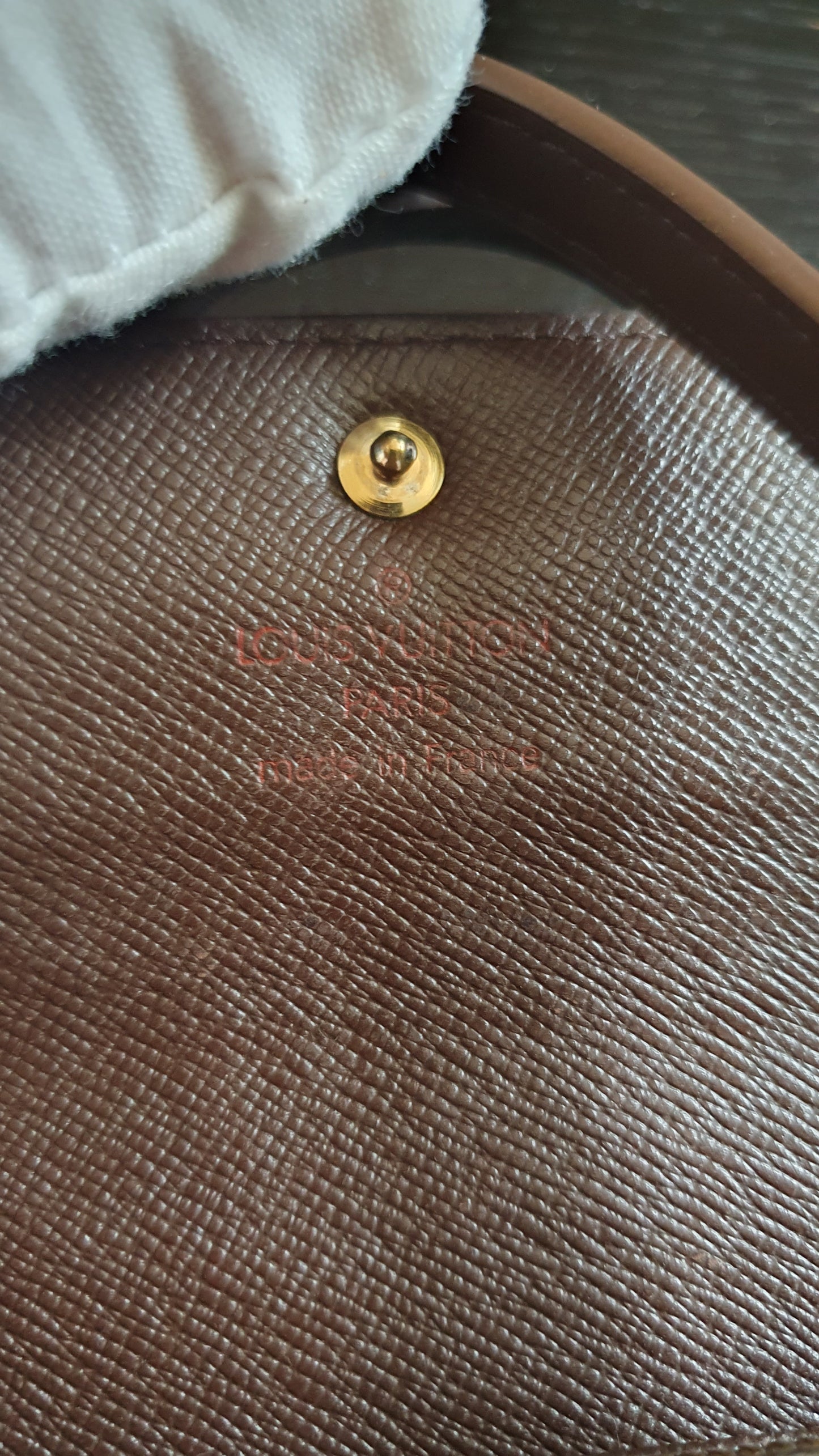 Authentic Vintage Louis Vuitton Upcycle Brown Damier Wallet with Straps