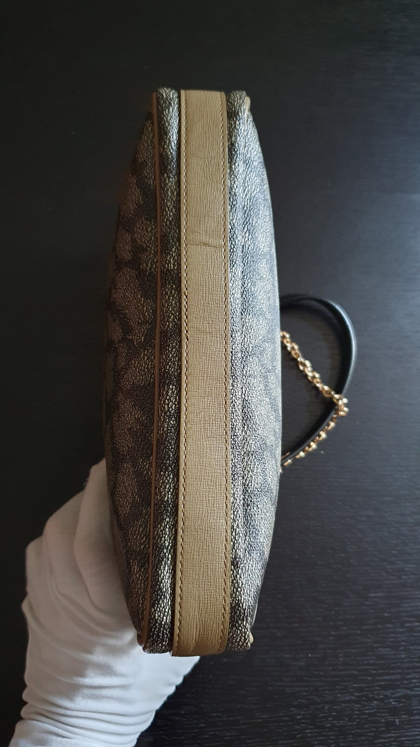 Authentic Vintage YSL Yves Saint Laurent Upcycle Print Purse with Handle Straps & Chain