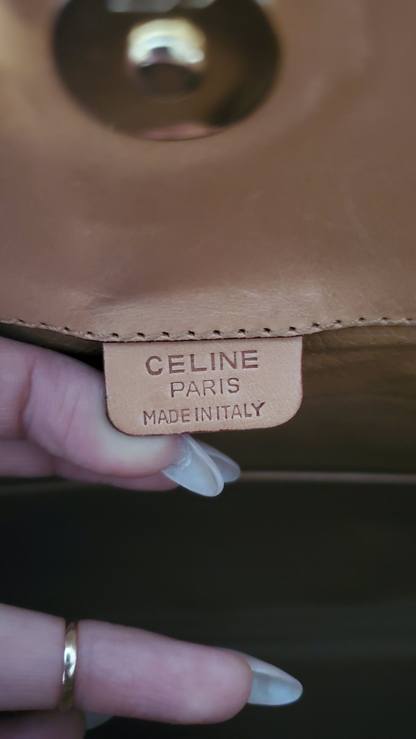 Authentic Vintage Celine Upcycle Purse with Strap