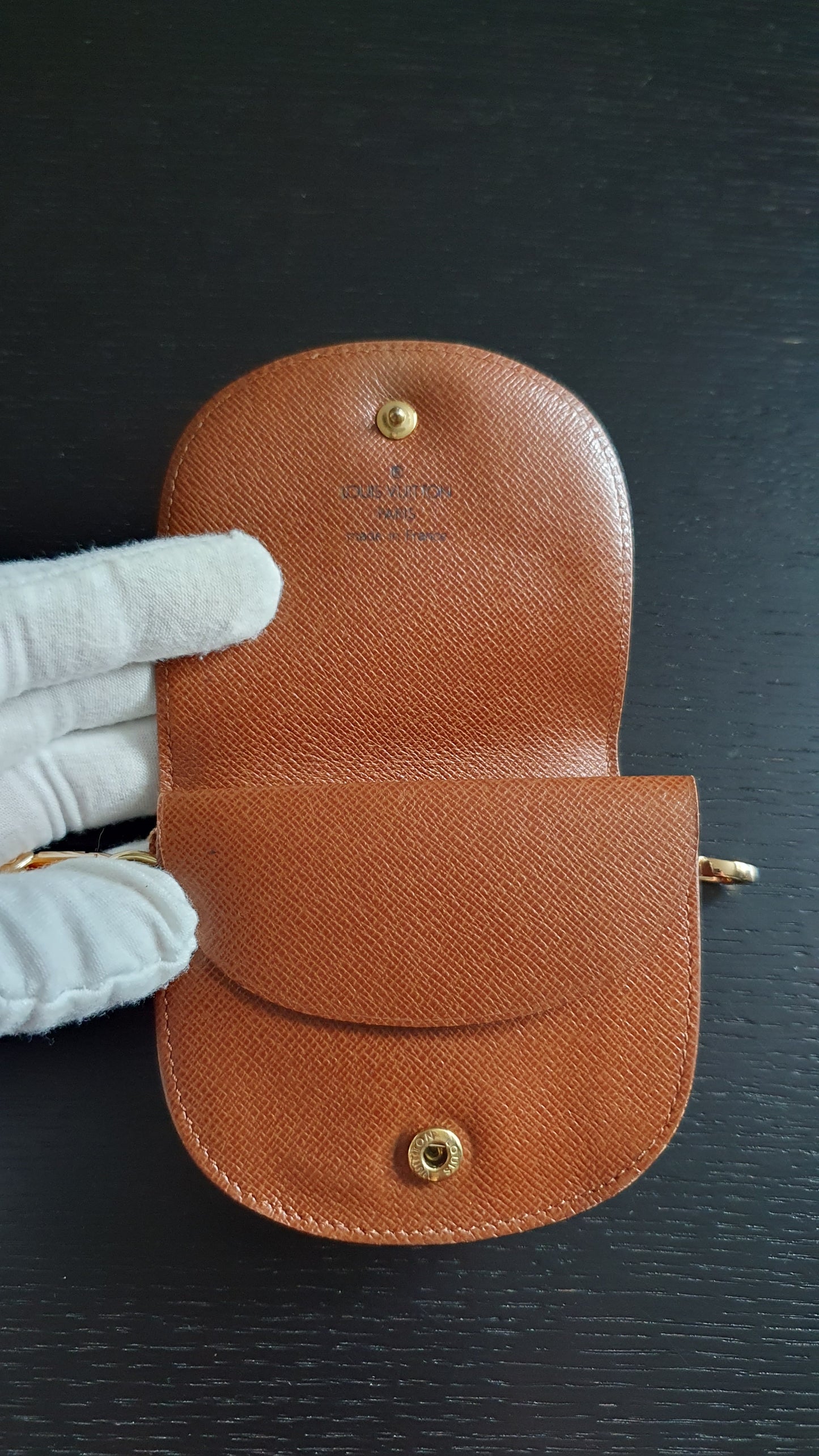 Authentic Vintage Louis Vuitton (2) Upcycle Mini Pouch with Strap