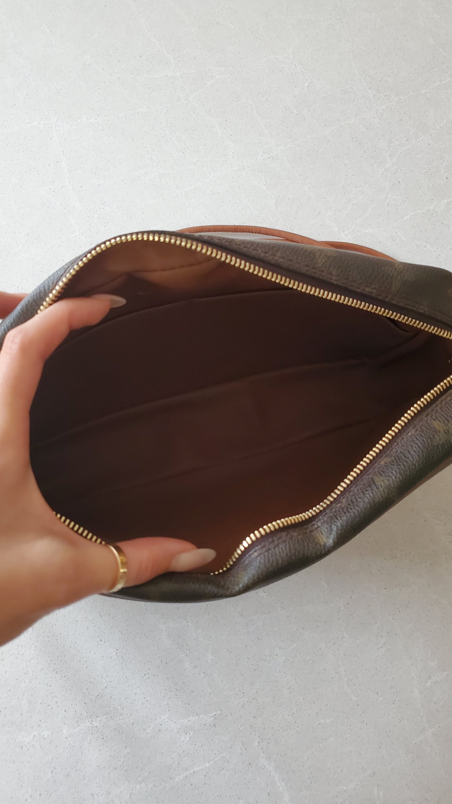 Authentic Vintage Louis Vuitton Upcycle Purse with Strap & Chain
