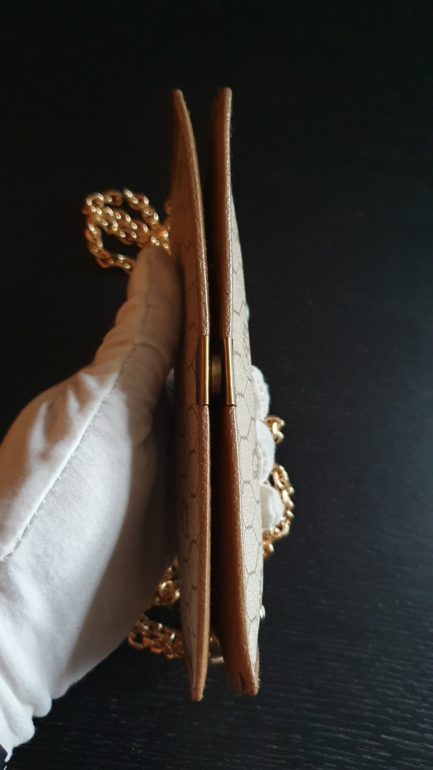 Authentic Vintage Dior Upcycle Wallet with Versatile Chain