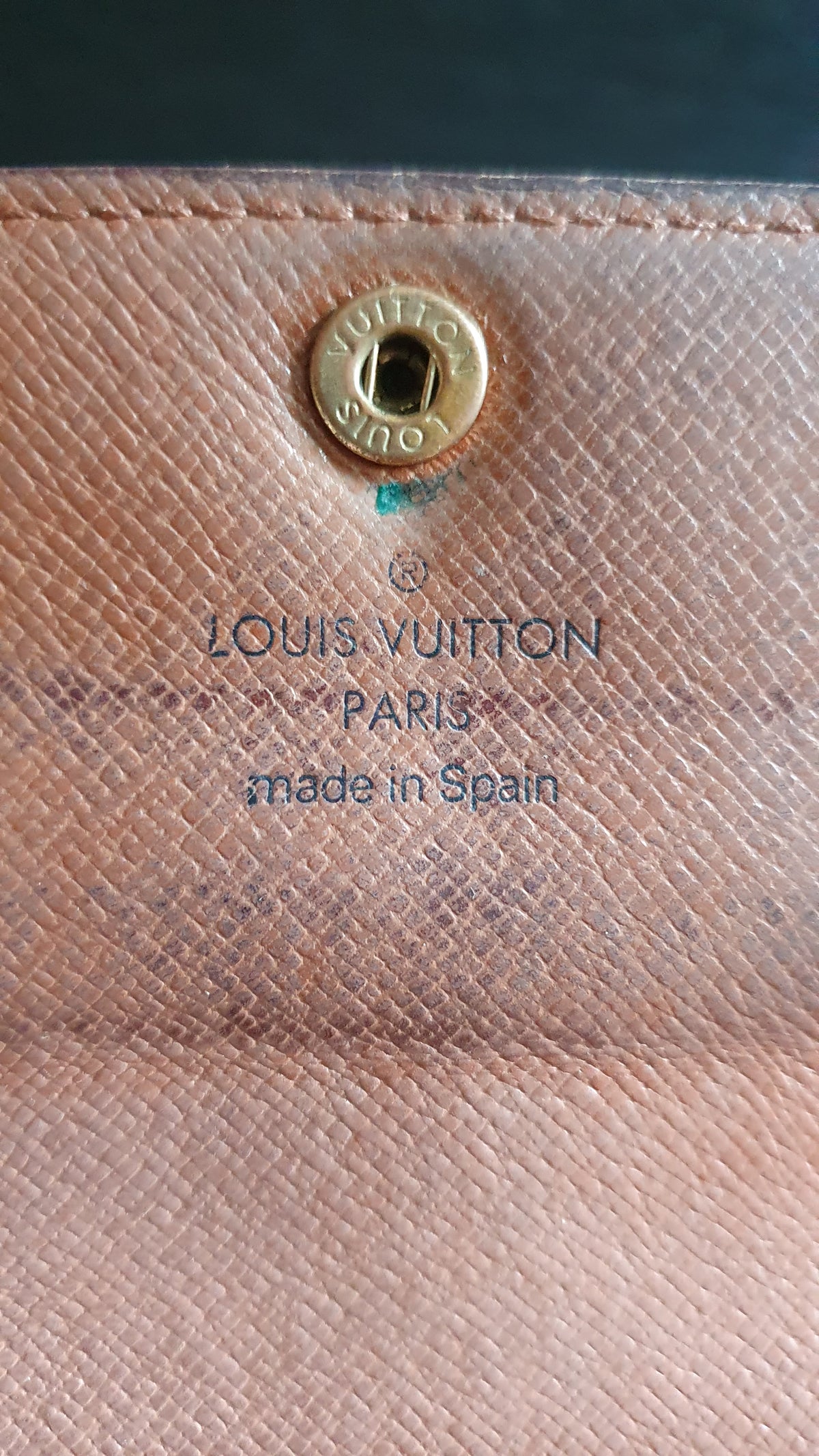 Authentic Vintage Louis Vuitton (3) Upcycle Brown Monogram Wallet with Two Handles