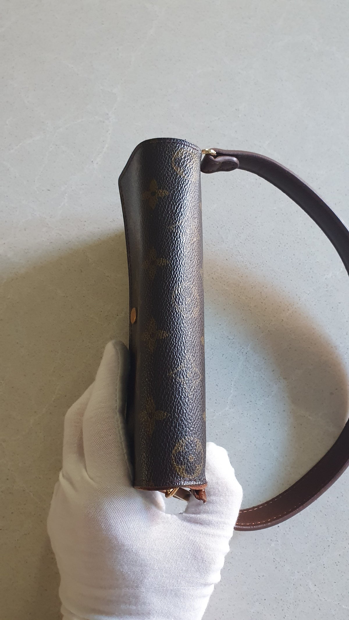 Authentic Vintage Louis Vuitton (2) Upcycle Wallet with Strap
