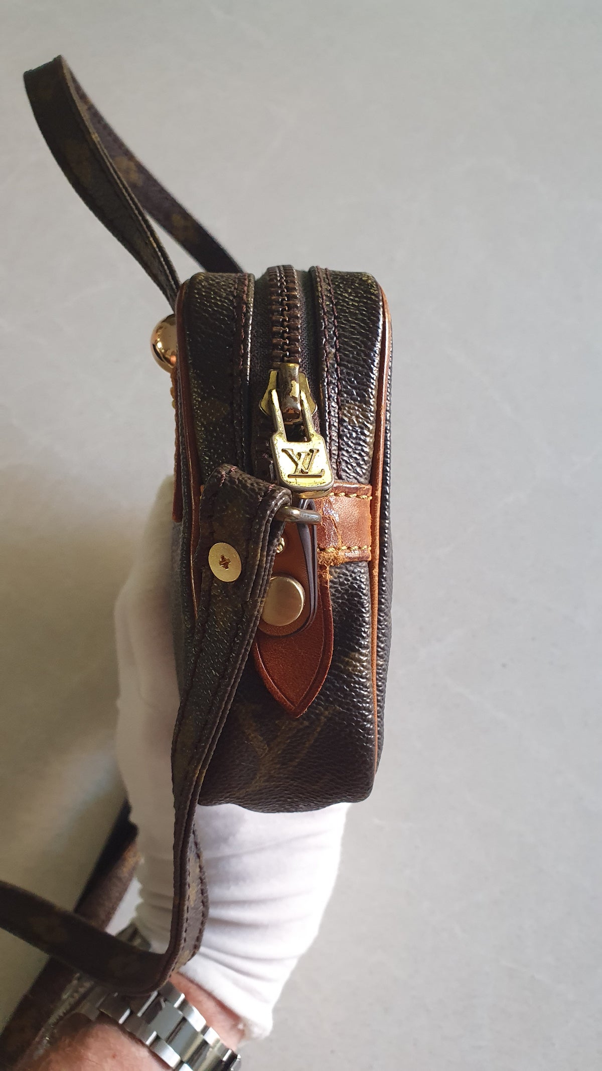 Authentic Vintage Louis Vuitton (2) Upcycle Purse with Straps