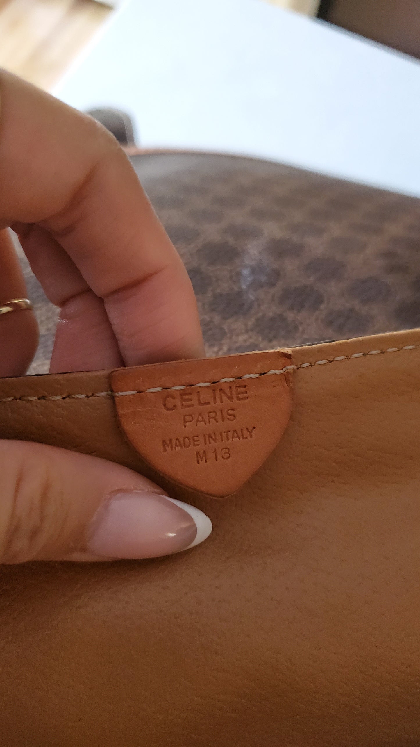 Authentic Vintage Celine XLarge Brown Travel Luggage