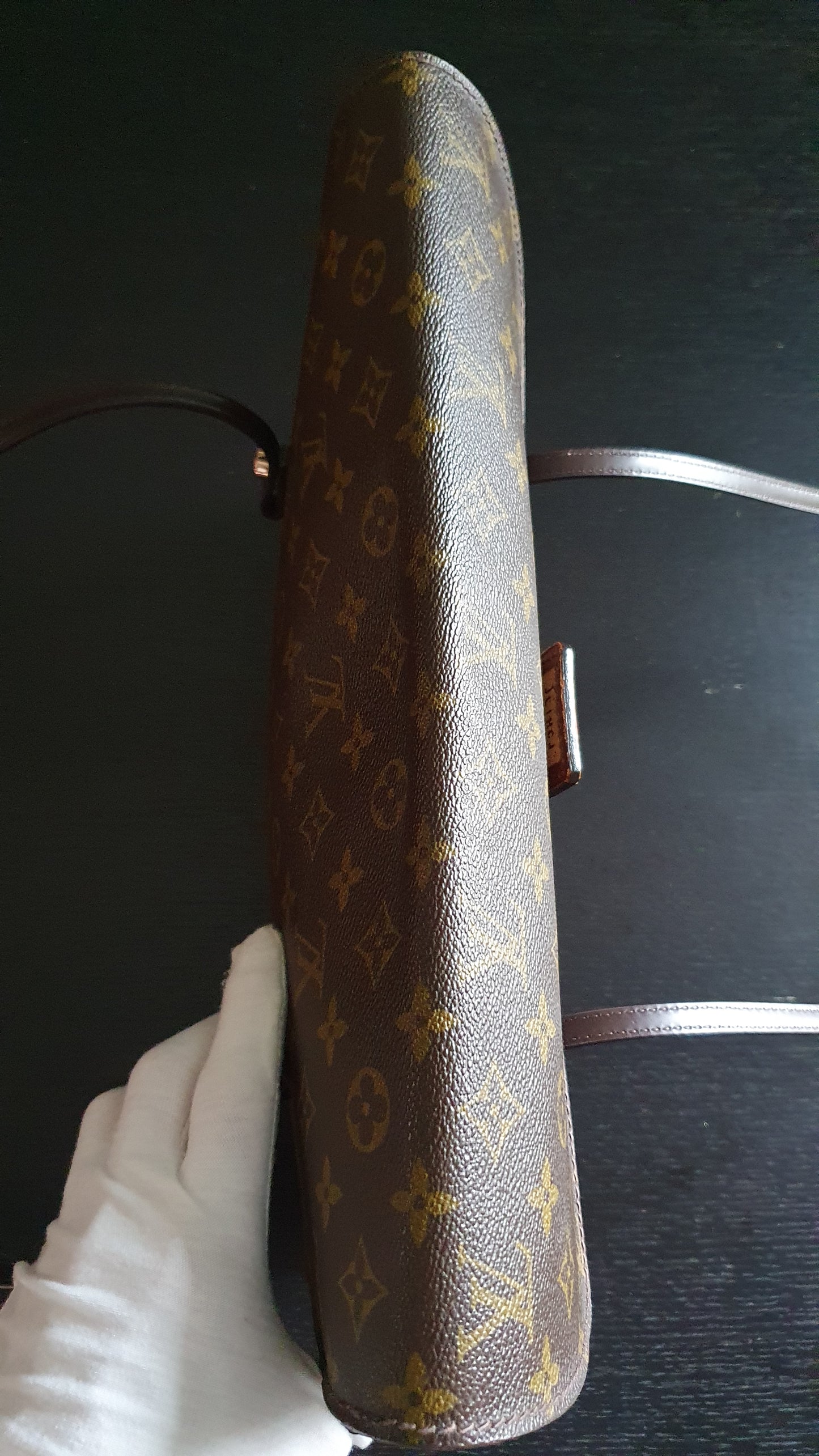 *Rare* Authentic Vintage Louis Vuitton Upcycle Brown Versatile Purse with Handle Straps
