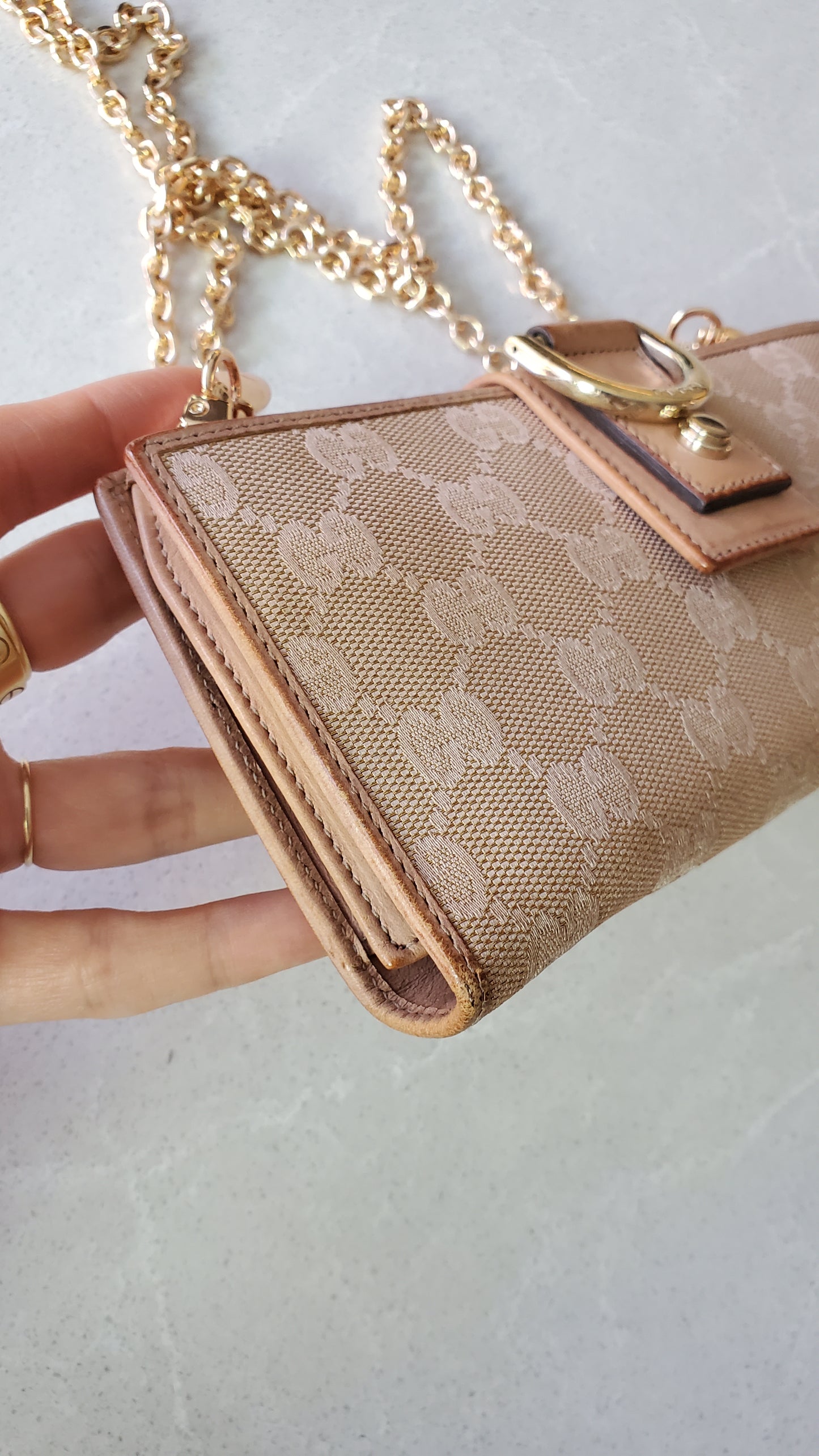 Authentic Gucci Upcycle Wallet on Chains