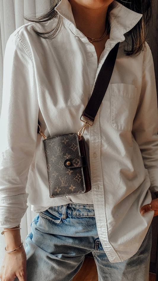 Authentic Vintage Louis Vuitton Upcycle Small Wallet on Strap