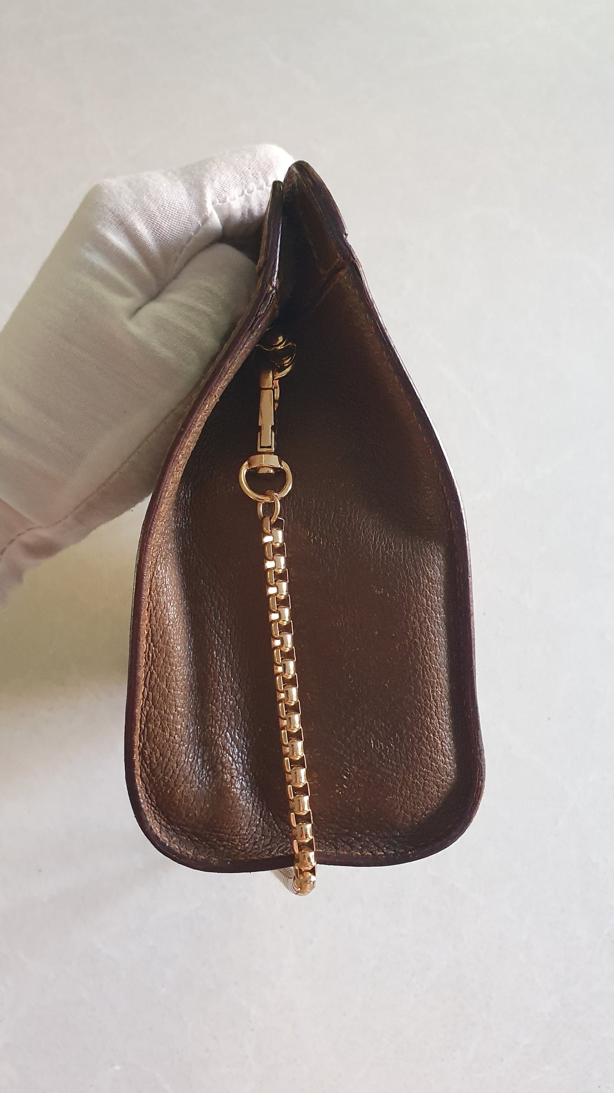 Authentic Vintage Gucci Upcycle Purse with Chains (with velcro closing)