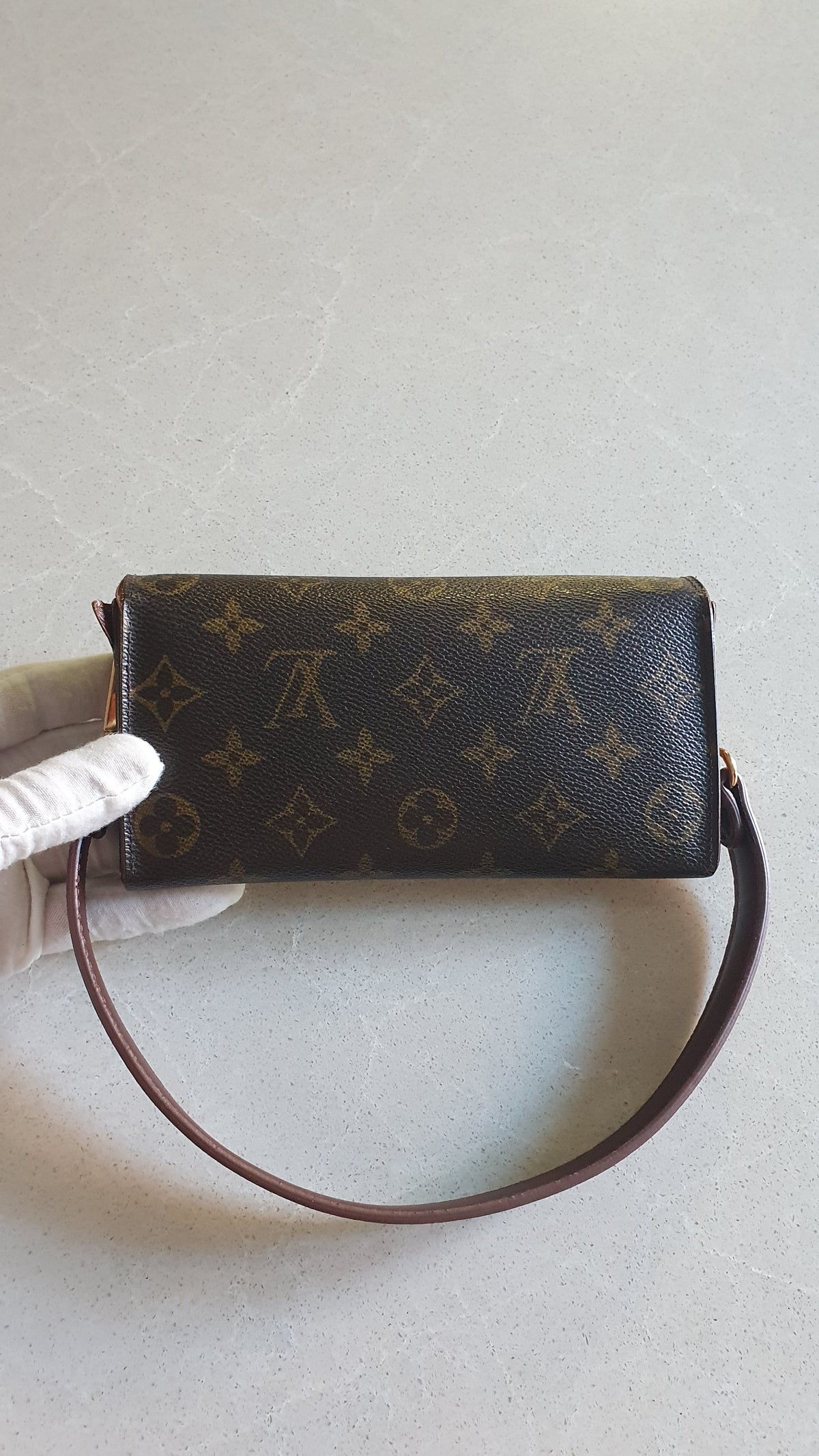 Authentic Vintage Louis Vuitton (2) Upcycle Wallet with Strap