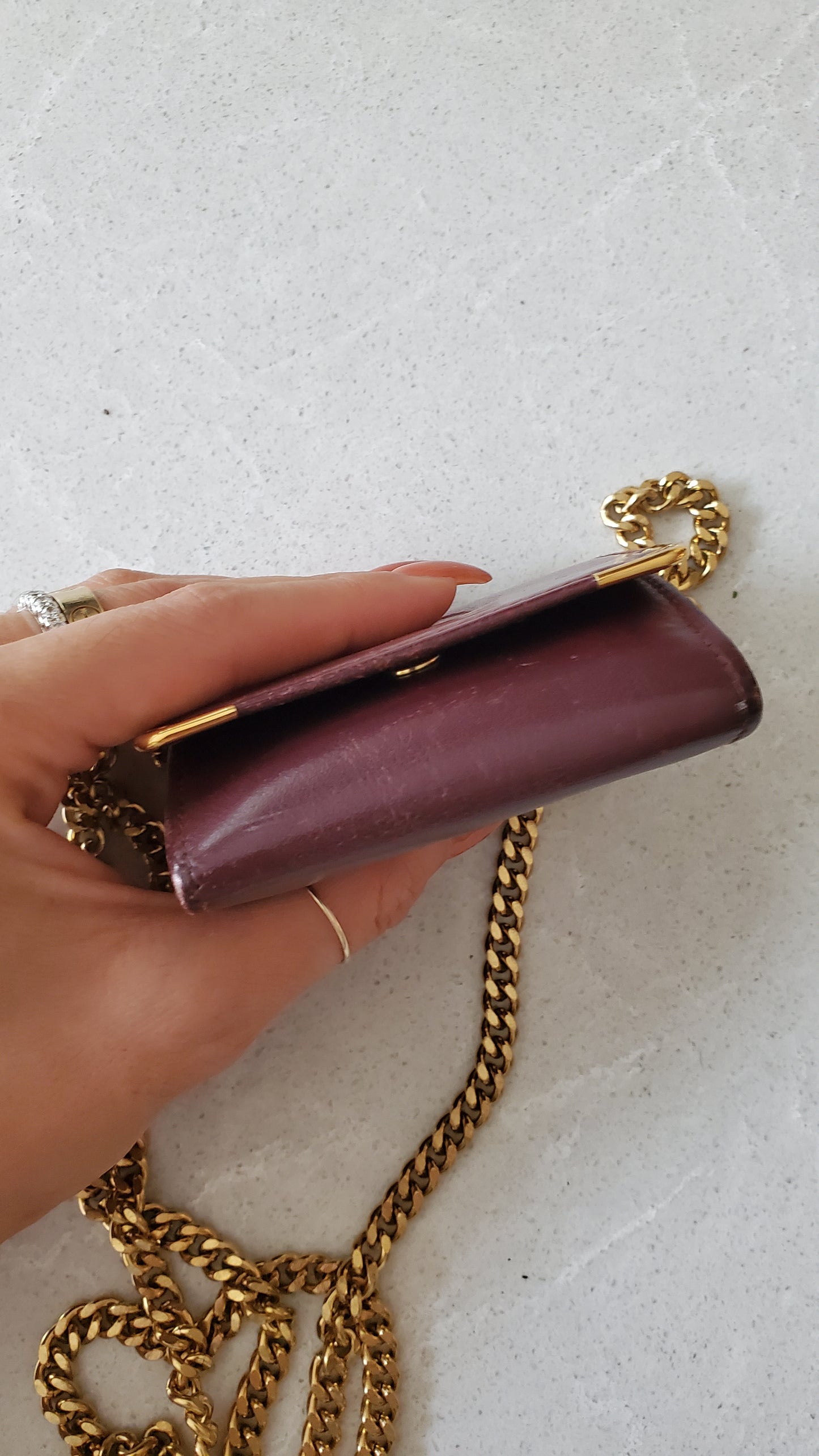 Authentic Vintage Cartier Upcycle Mini Pouch on Chain