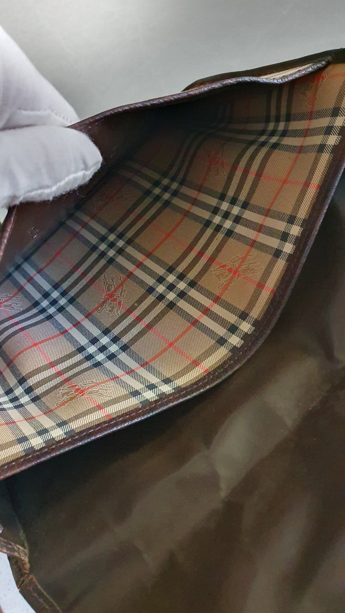 Authentic Burberry Upcycle Shoulder Purse with Strap