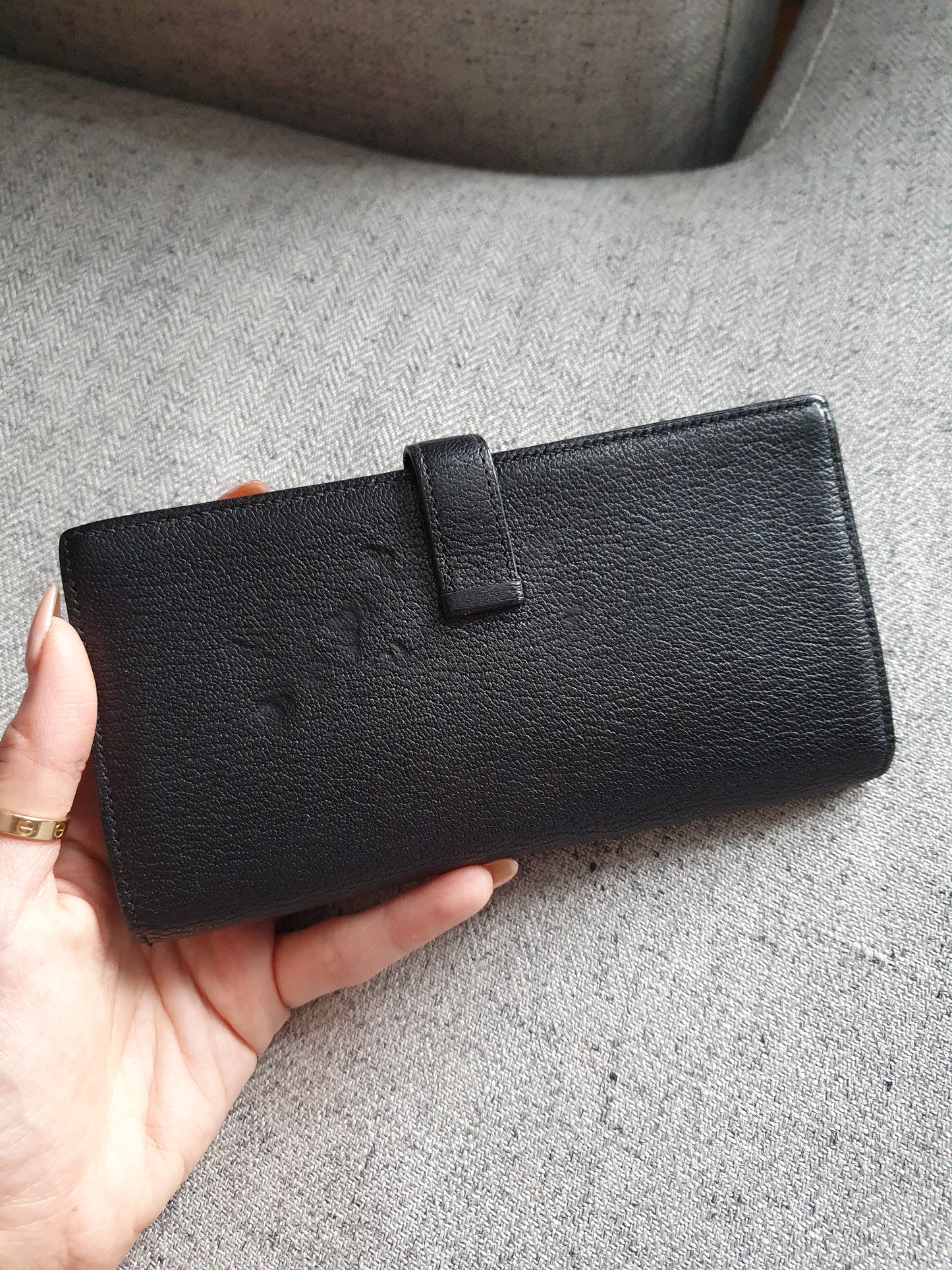 *New Drop* Authentic Hermès Bearn Black Veau Epsom Wallet