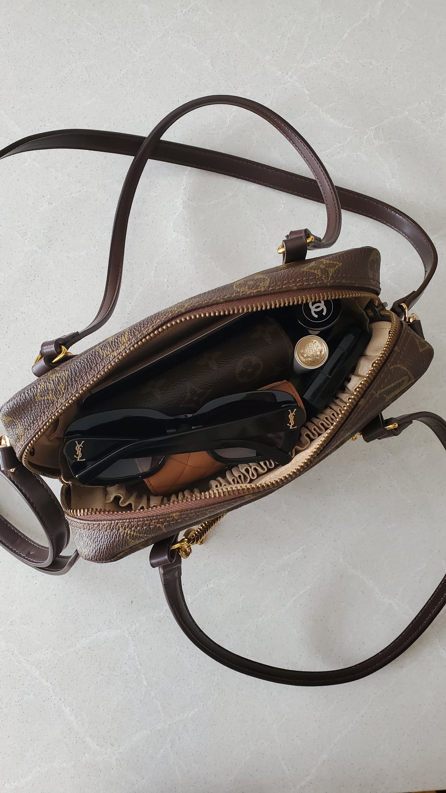 Authentic Vintage Louis Vuitton Upcycle New Gen Charm Shoulder/ Crossbody Bag