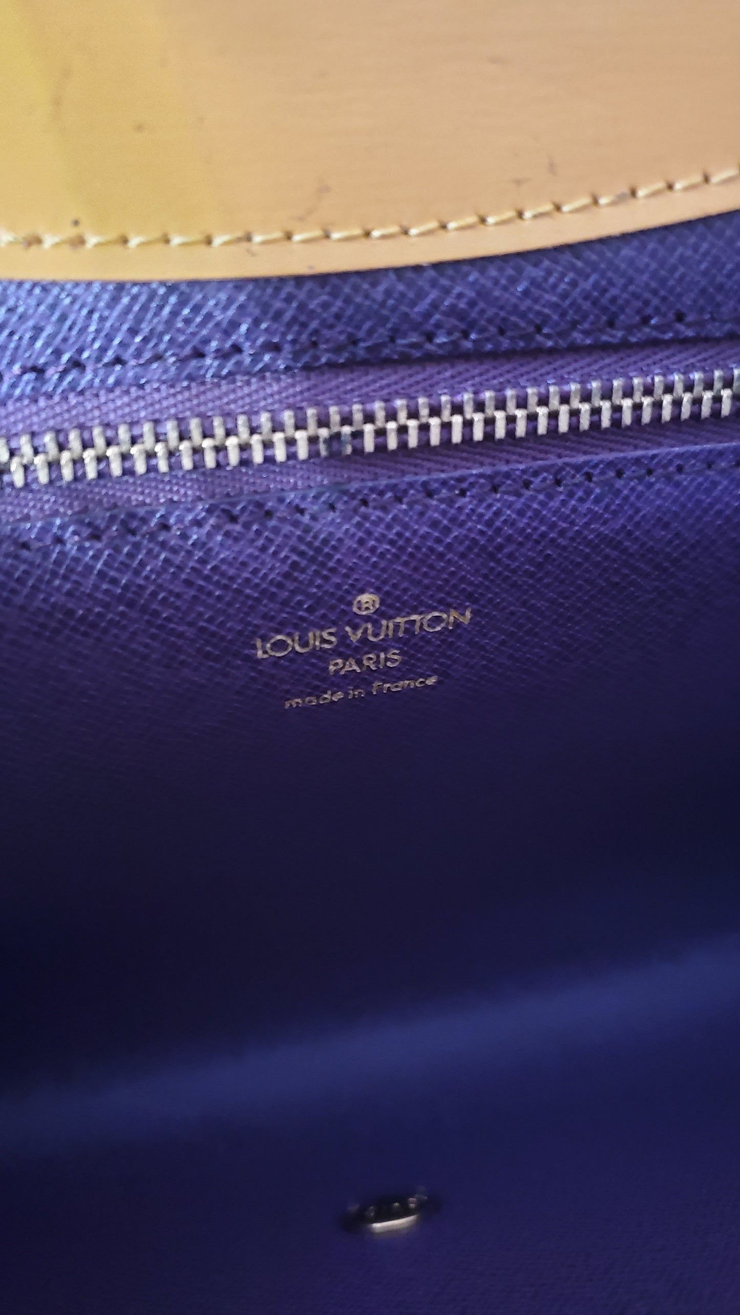 Authentic Vintage Louis Vuitton Upcycle Yellow Epi Purse on Chains