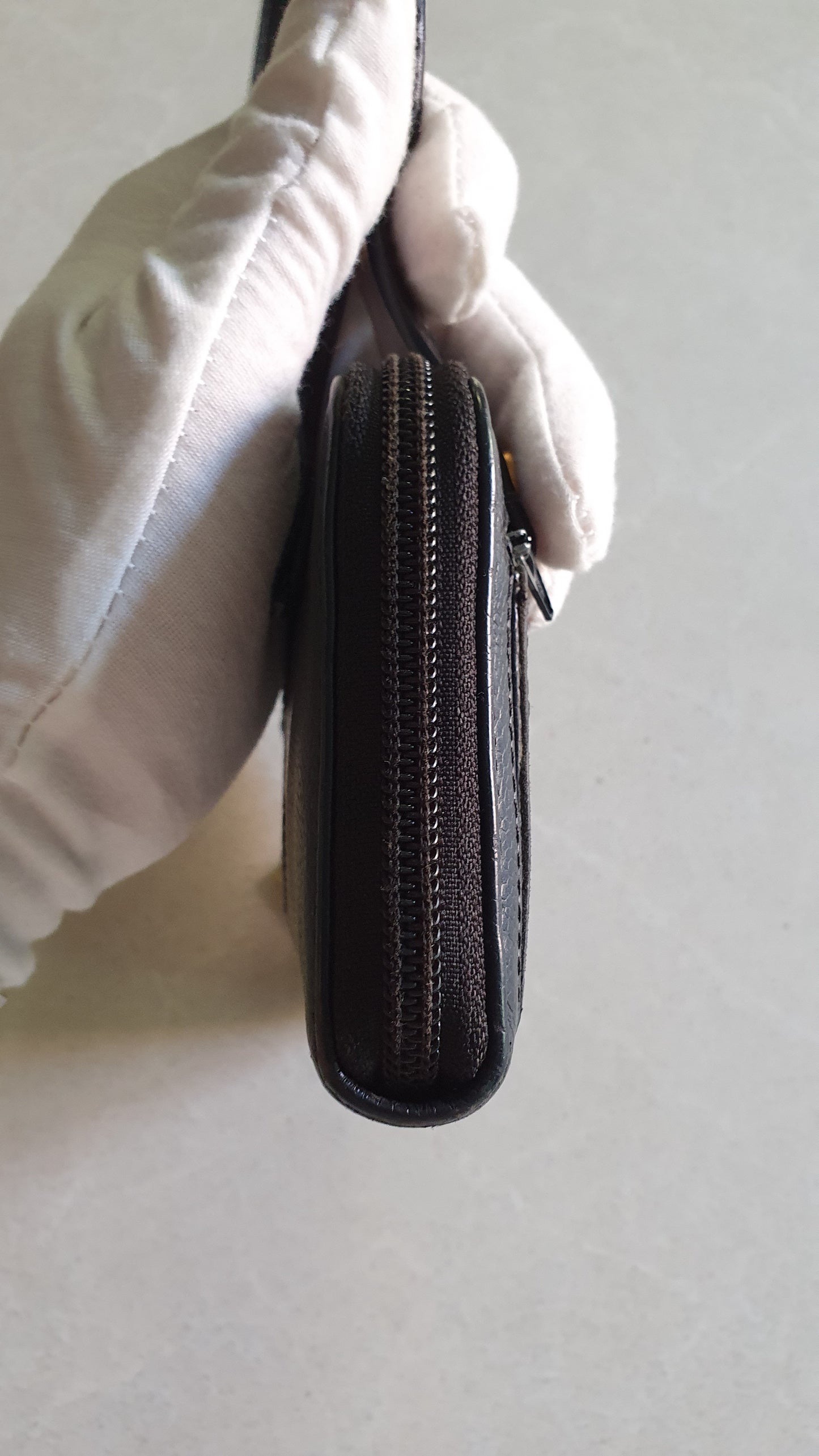 Authentic Chanel Upcycle Black Caviar Wallet with Shoulder Straps
