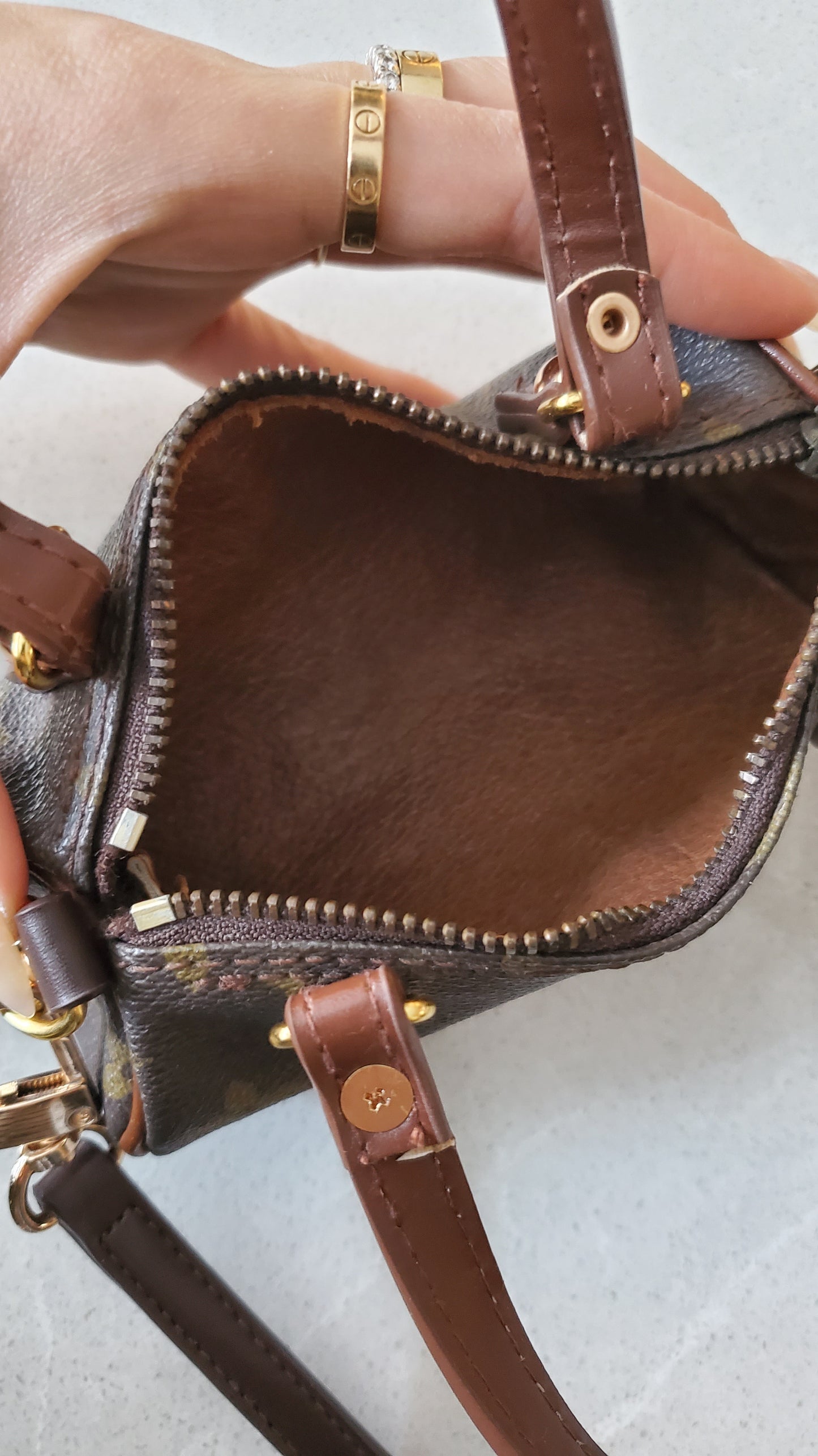 Authentic Vintage Louis Vuitton Upcycle Mini Purse with Straps