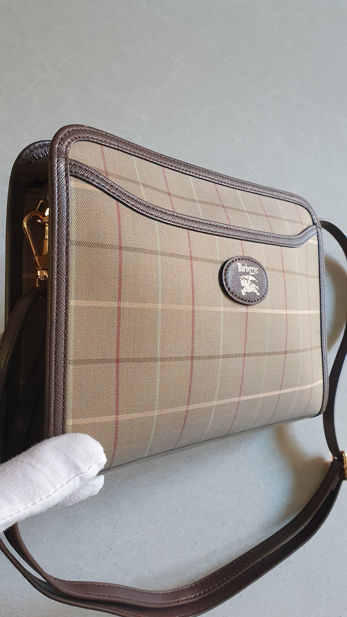 Authentic Burberry Upcycle Purse on Strap