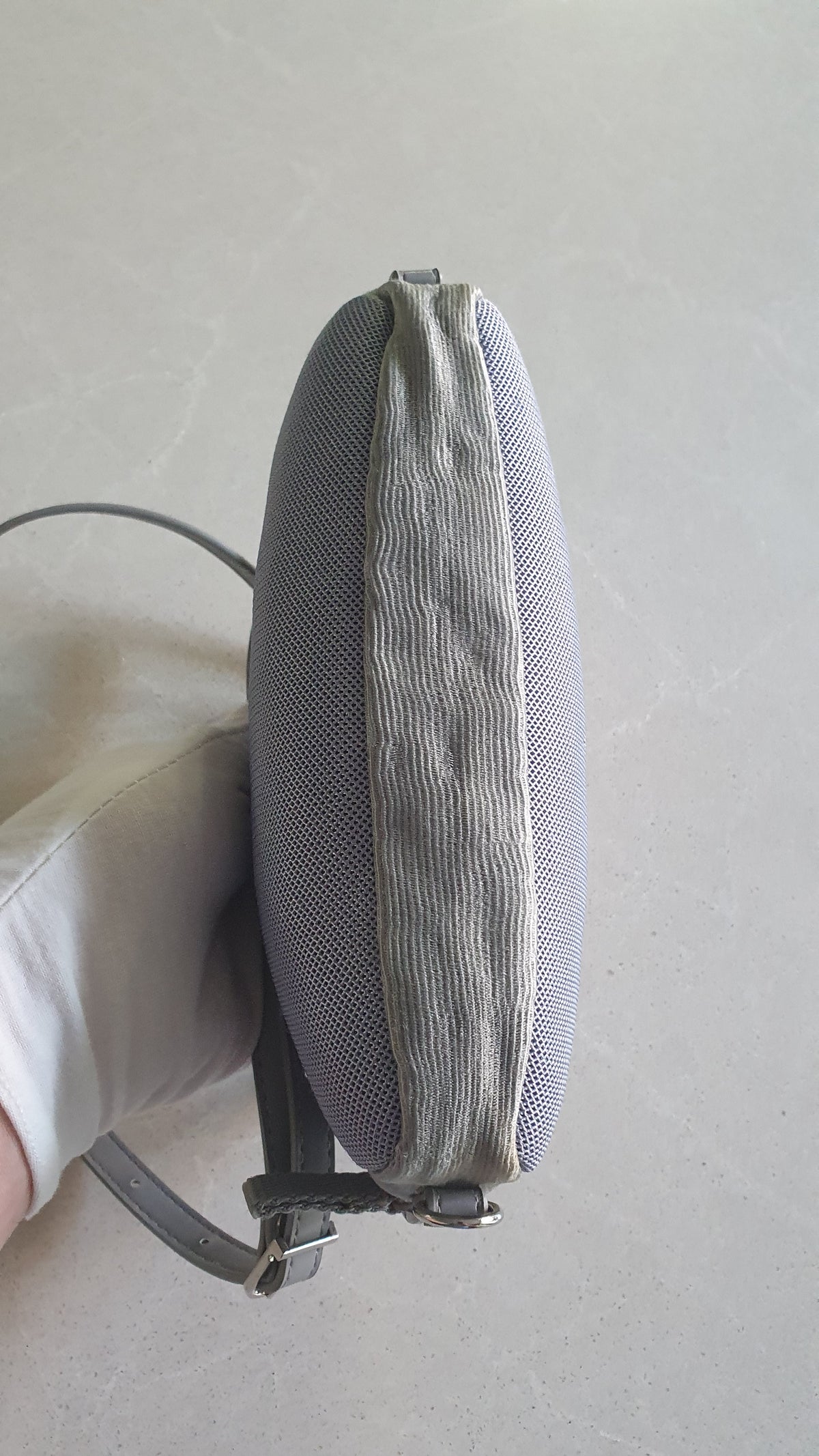 Authentic Prada Upcycle Blue Pouch with Straps