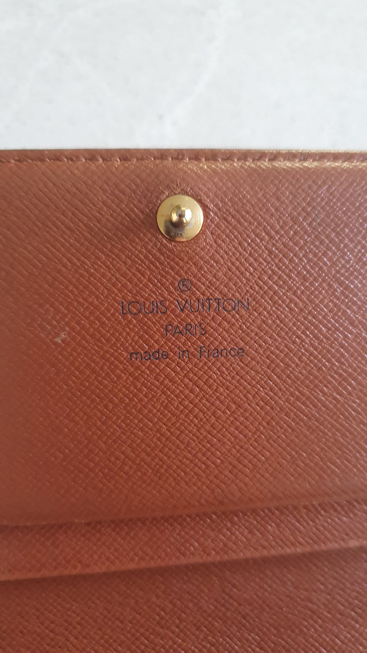 Authentic Vintage Louis Vuitton Upcycle Small Wallet with Strap and Chain