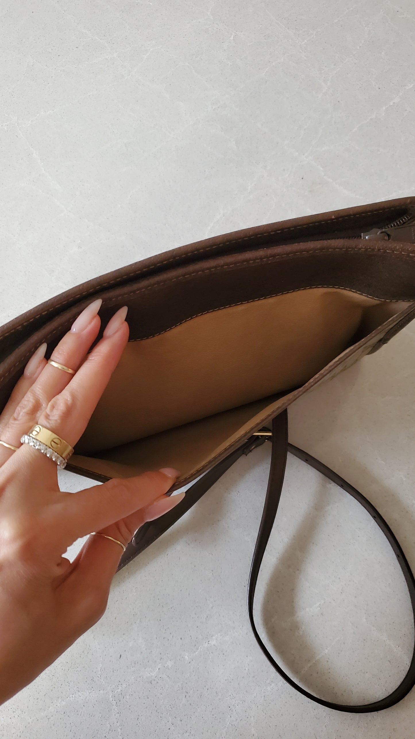 Authentic Vintage Gucci Upcycle Purse on Chain & Strap
