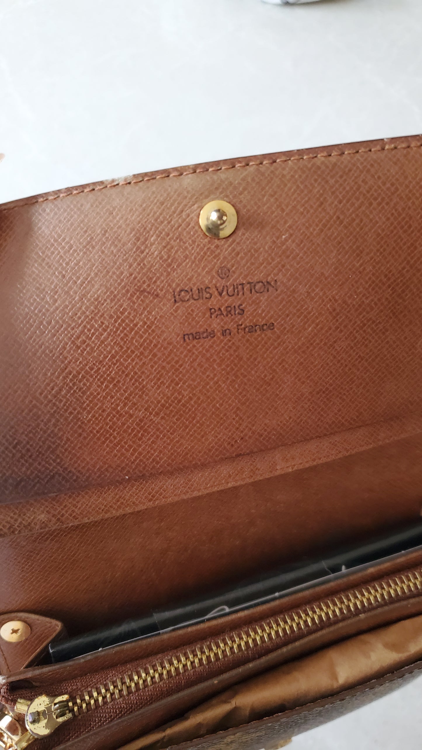 Authentic Vintage Louis Vuitton (RA0994) Upcycle Small Wallet with Strap and Chain