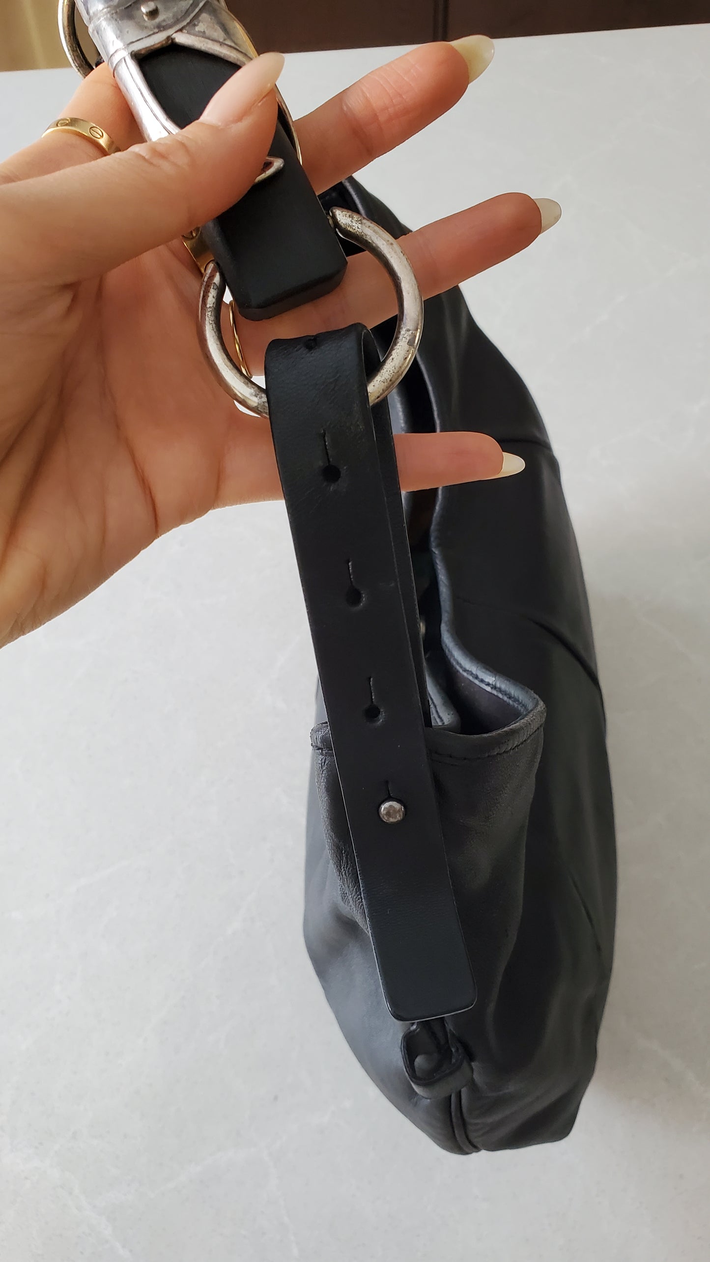 Authentic Vintage Saint Laurent Mombasa Black Iconic 00s It-Bag