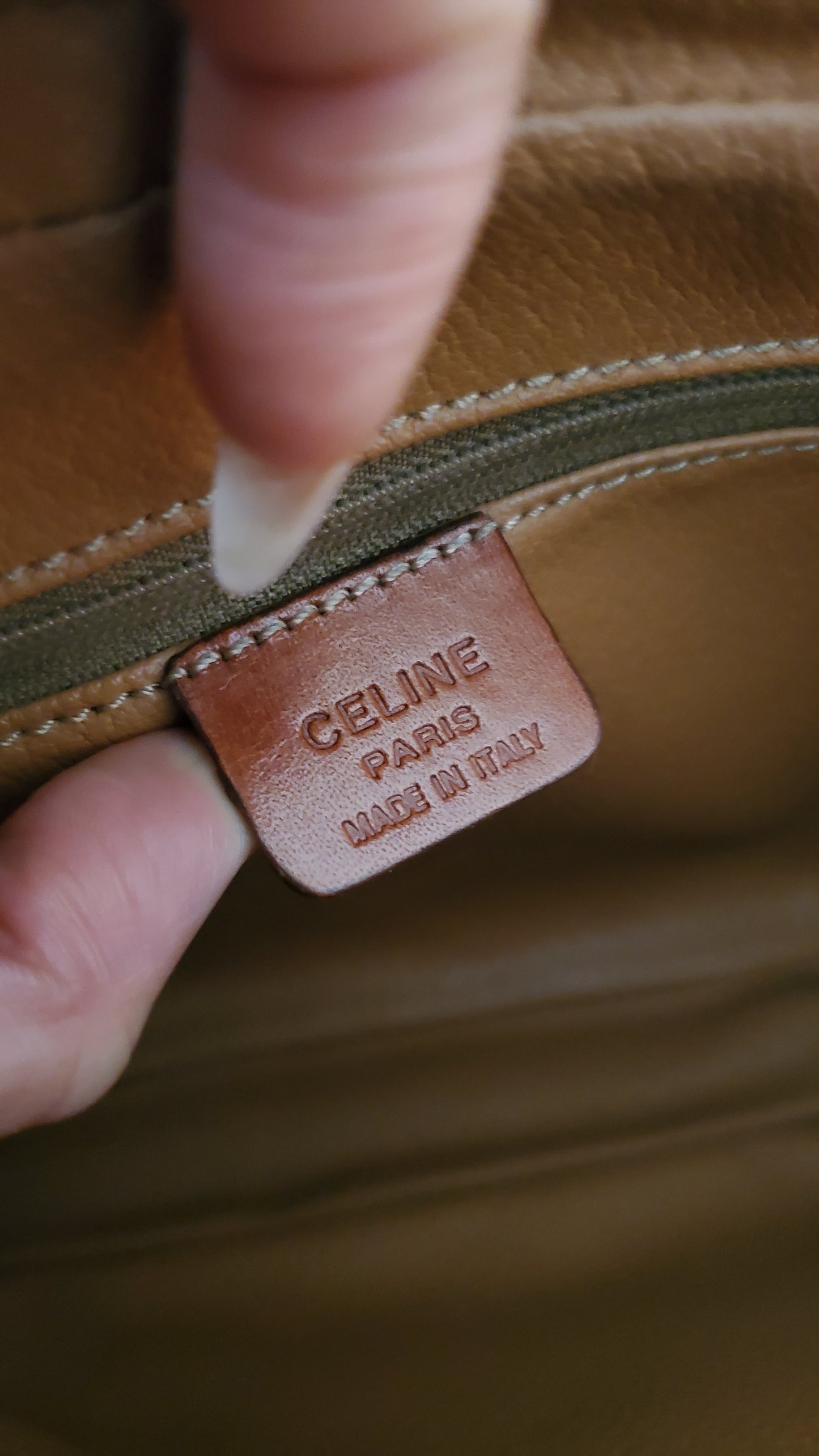 Authentic Vintage Celine Upcycle Purse on Chain & Strap