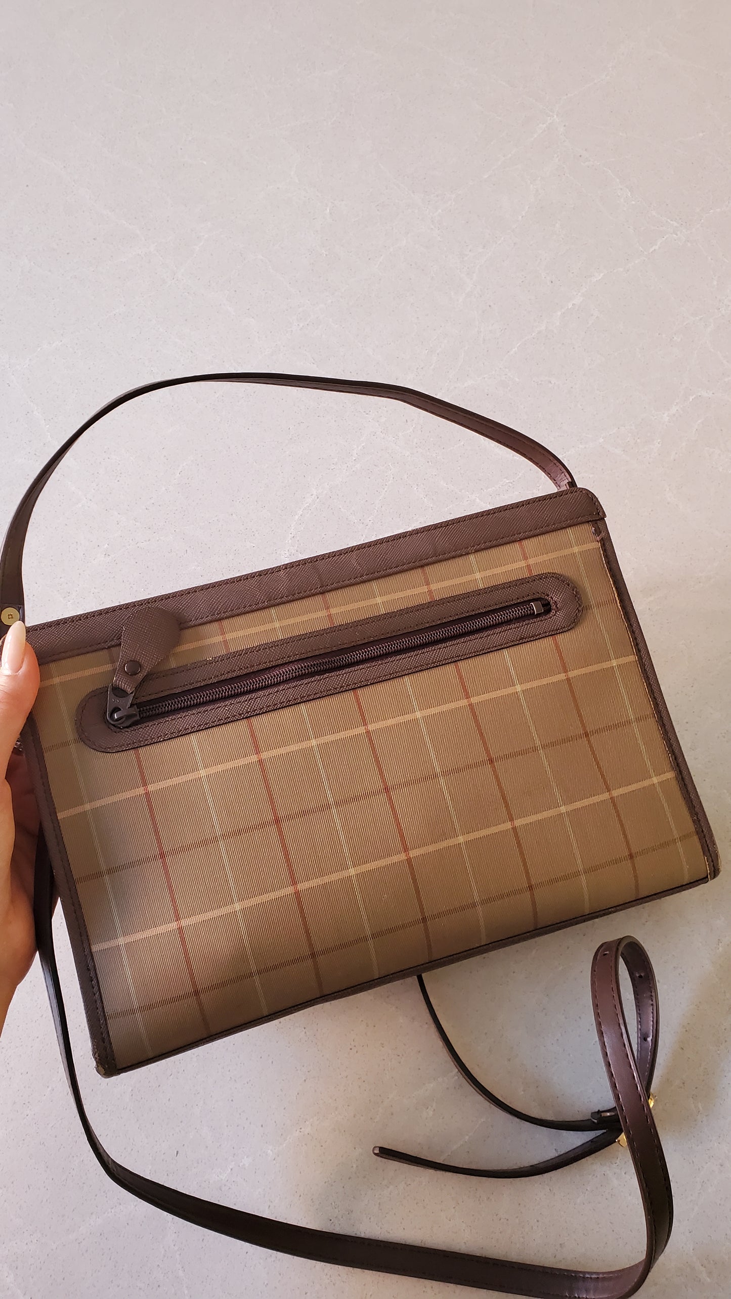 Authentic Burberry Upcycle Purse with 2 Straps