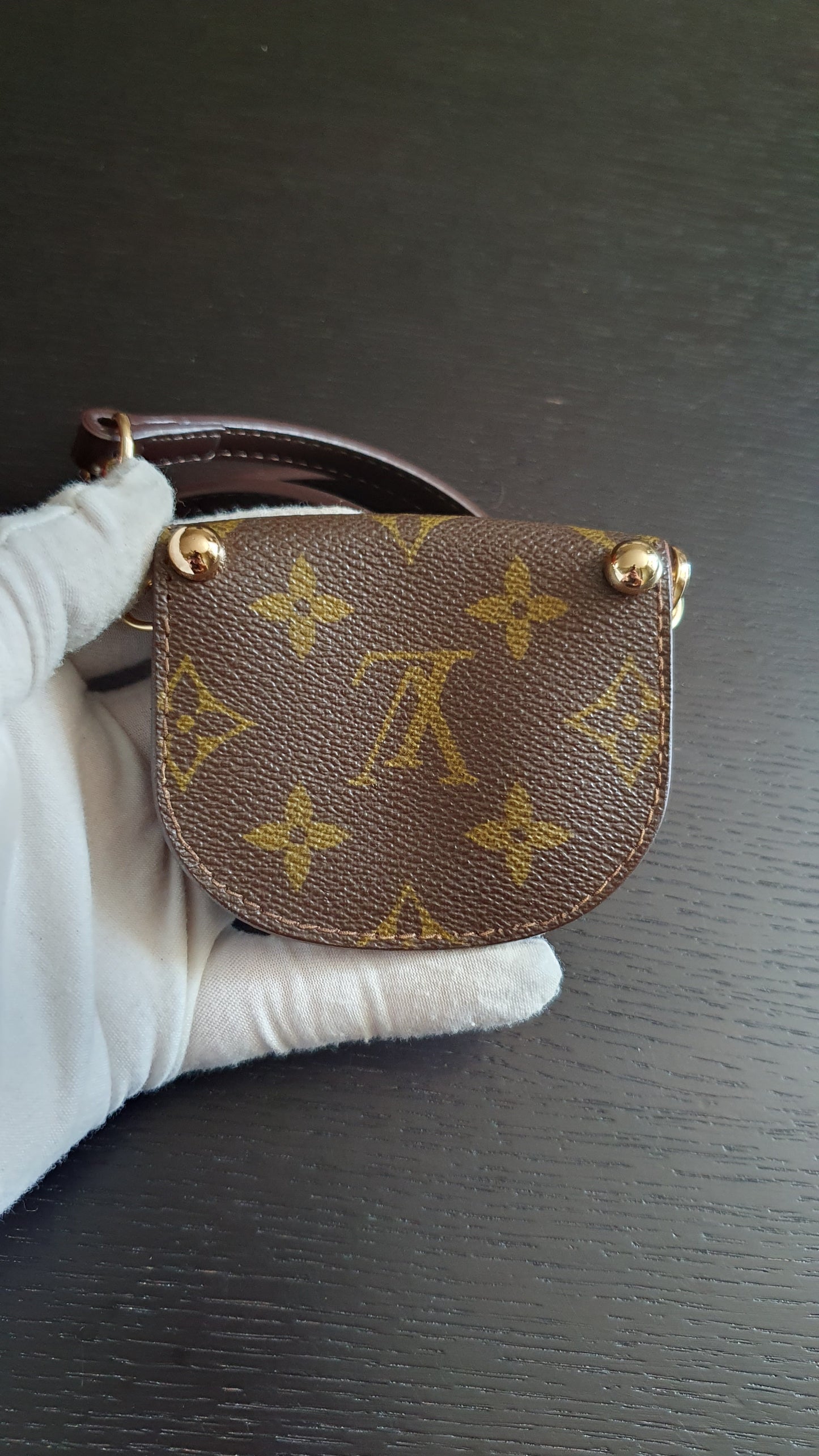 Authentic Vintage Louis Vuitton Upcycle Mini Pouch with Strap