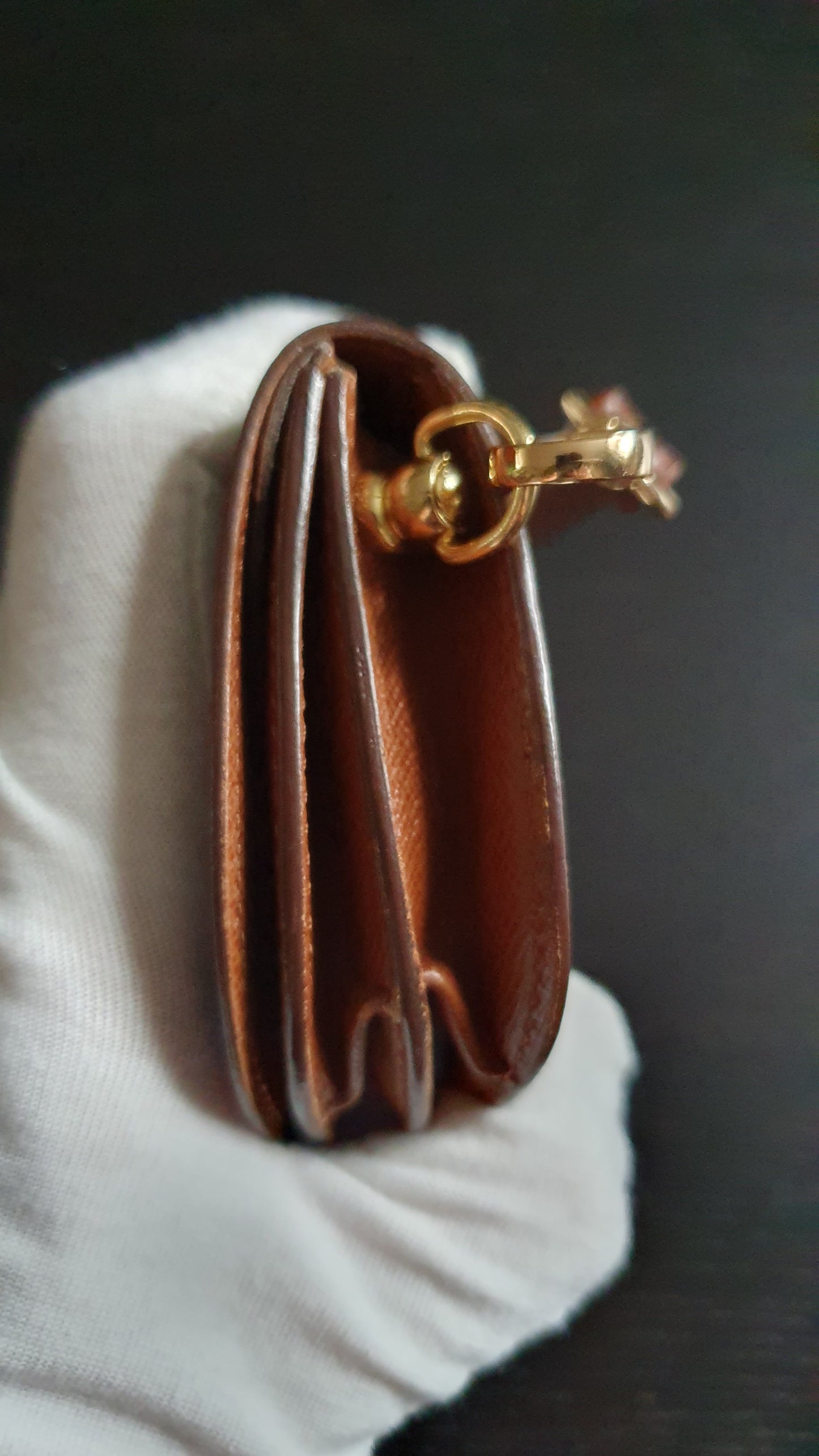 Authentic Vintage Louis Vuitton (2) Upcycle Mini Pouch with Strap