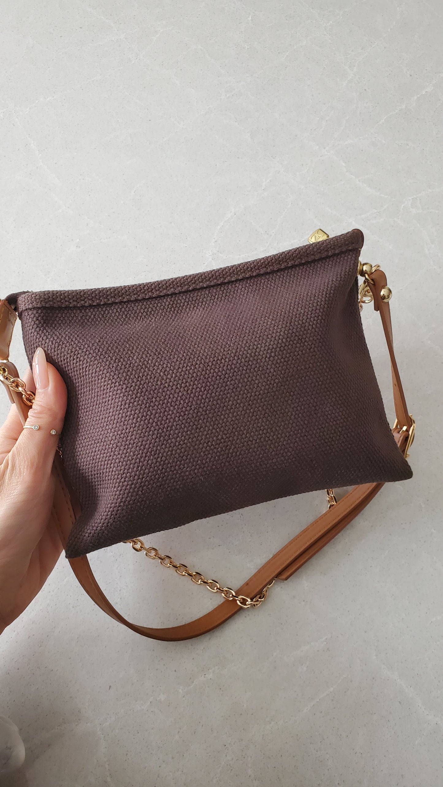 Authentic Louis Vuitton Upcycle Shoulder Purse on Chain/ Strap