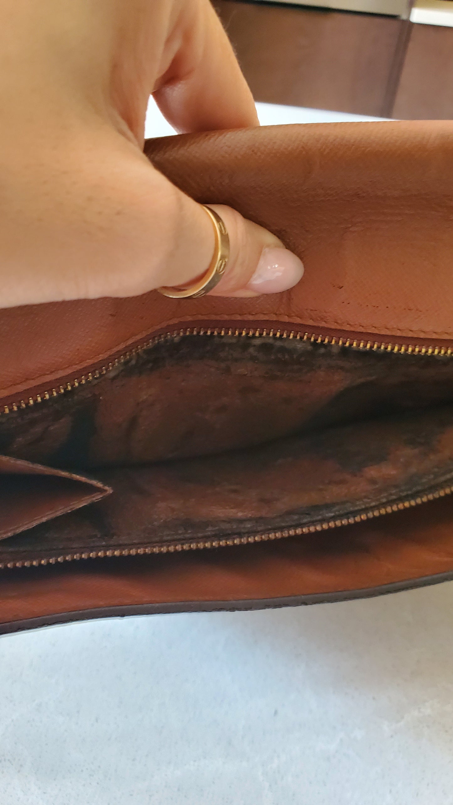 Authentic Vintage Louis Vuitton Upcycle (Large) Purse on Strap & Chain