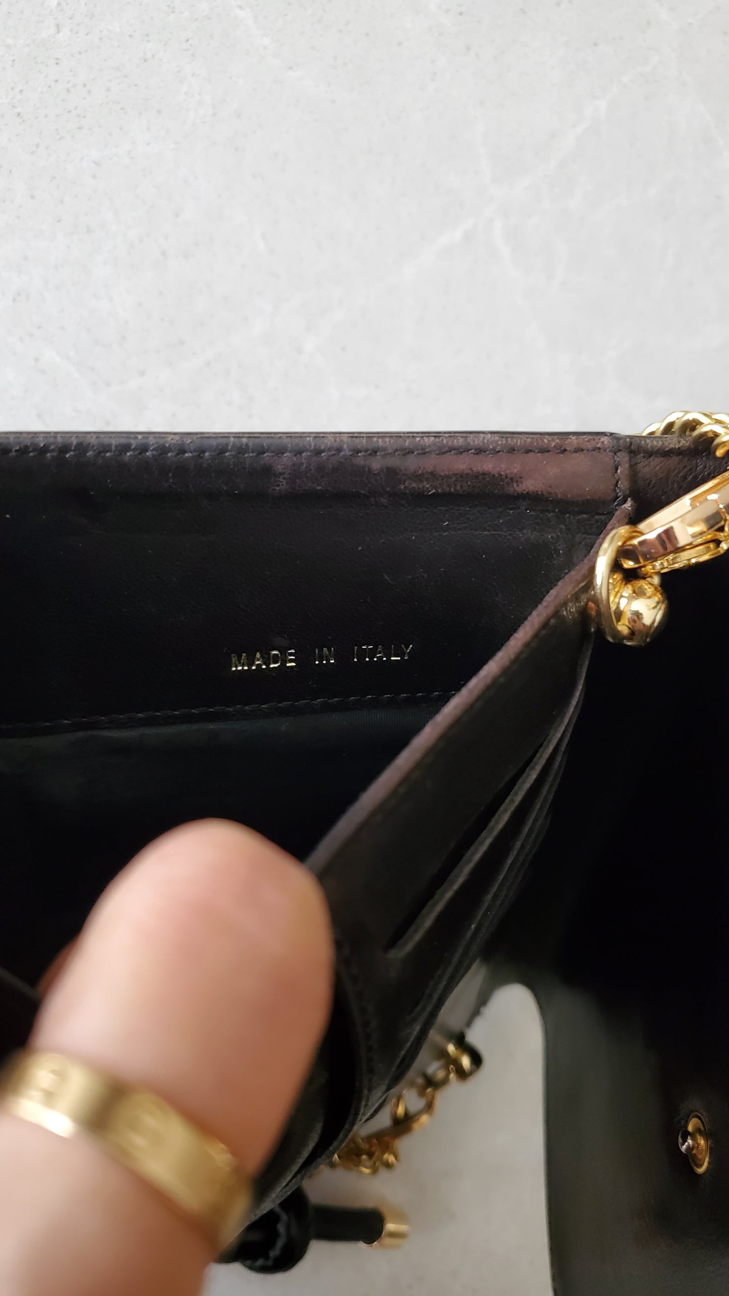Authentic Chanel Upcycle Black Caviar Wallet on Chain & Strap
