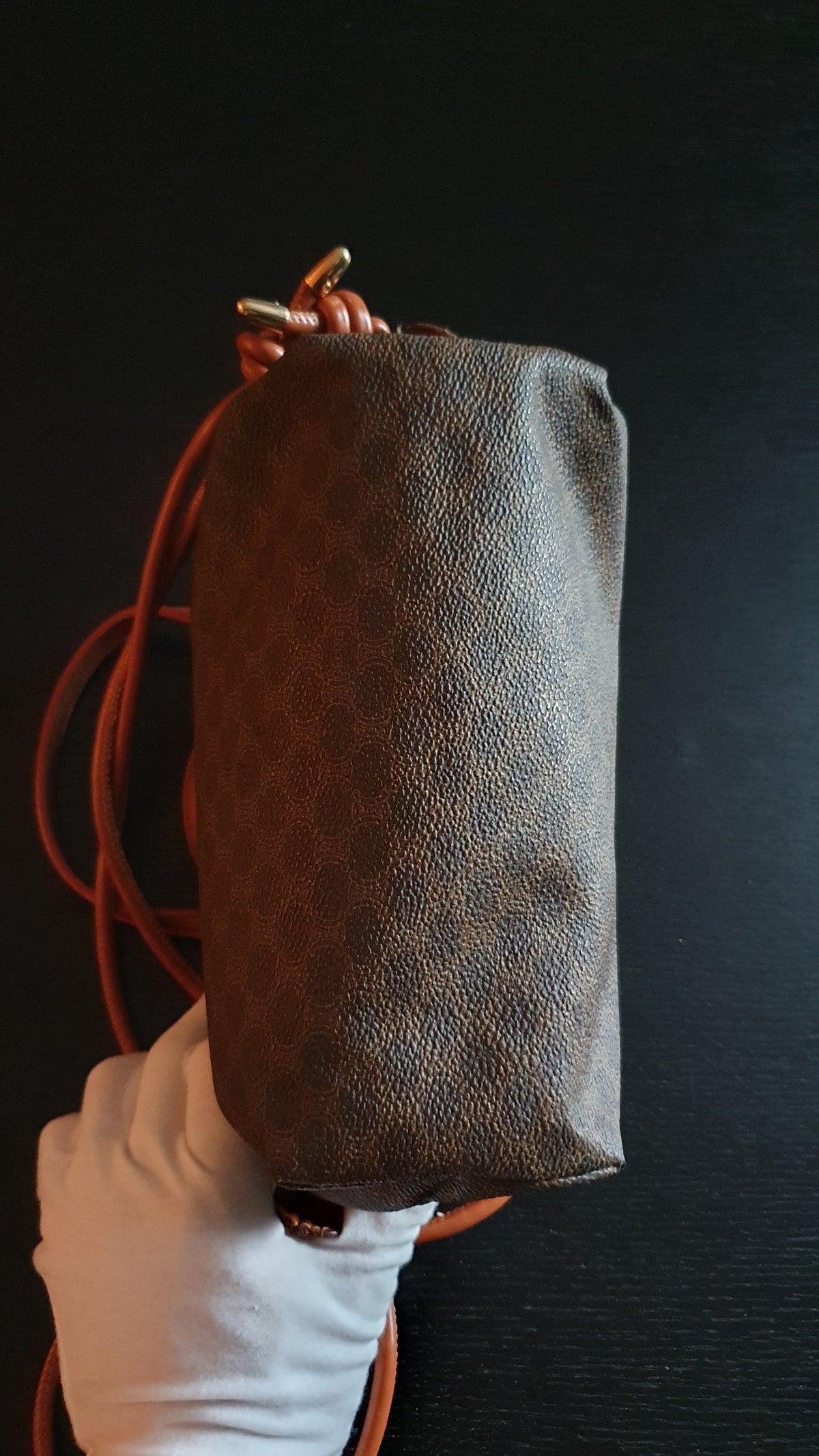 Authentic Vintage Celine Upcycle Brown Purse with Straps