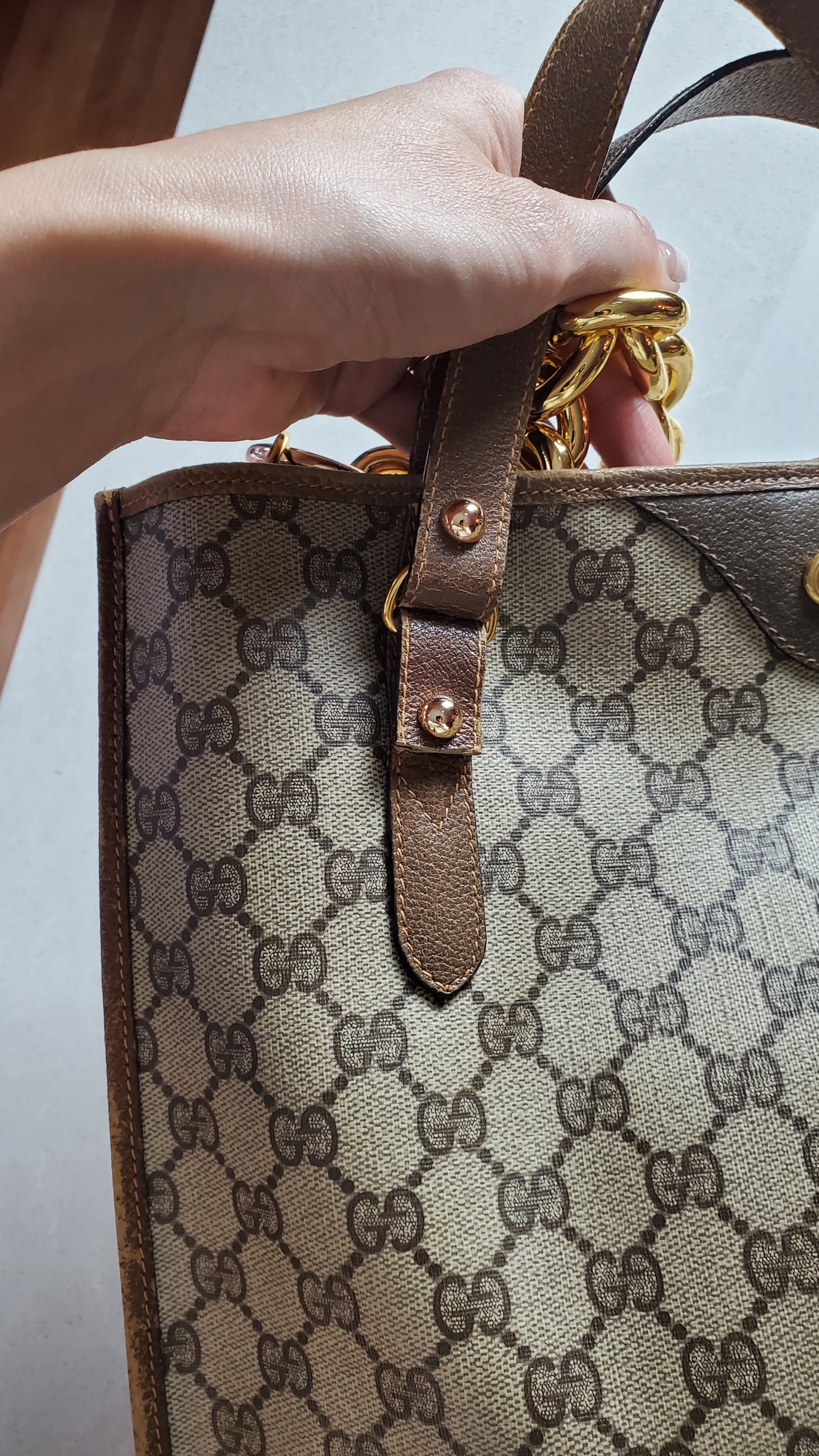 Authentic Vintage Gucci Upcycle Shoulder Purse with Handle Straps