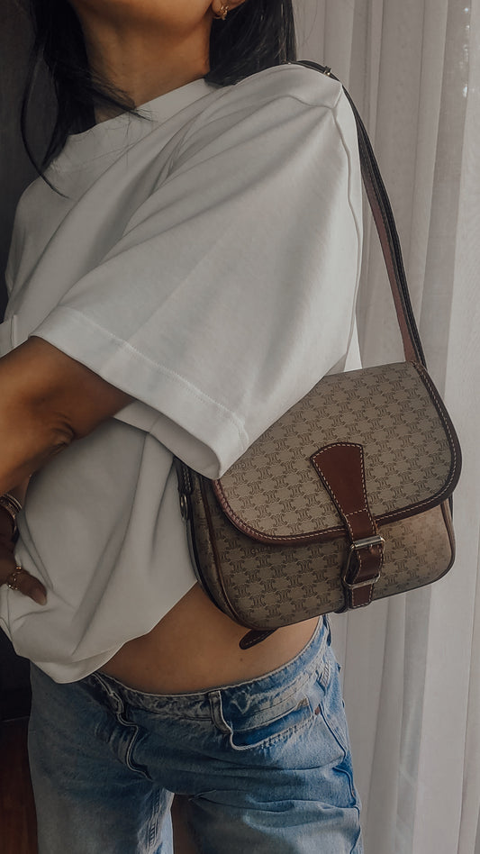 Authentic Vintage Celine Brown Purse