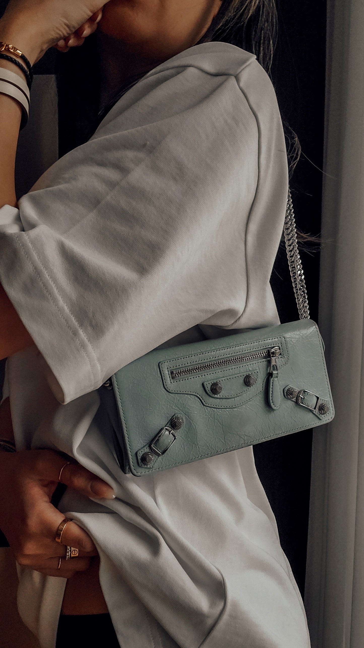 Authentic Balenciaga Upcycle Wallet on Chain