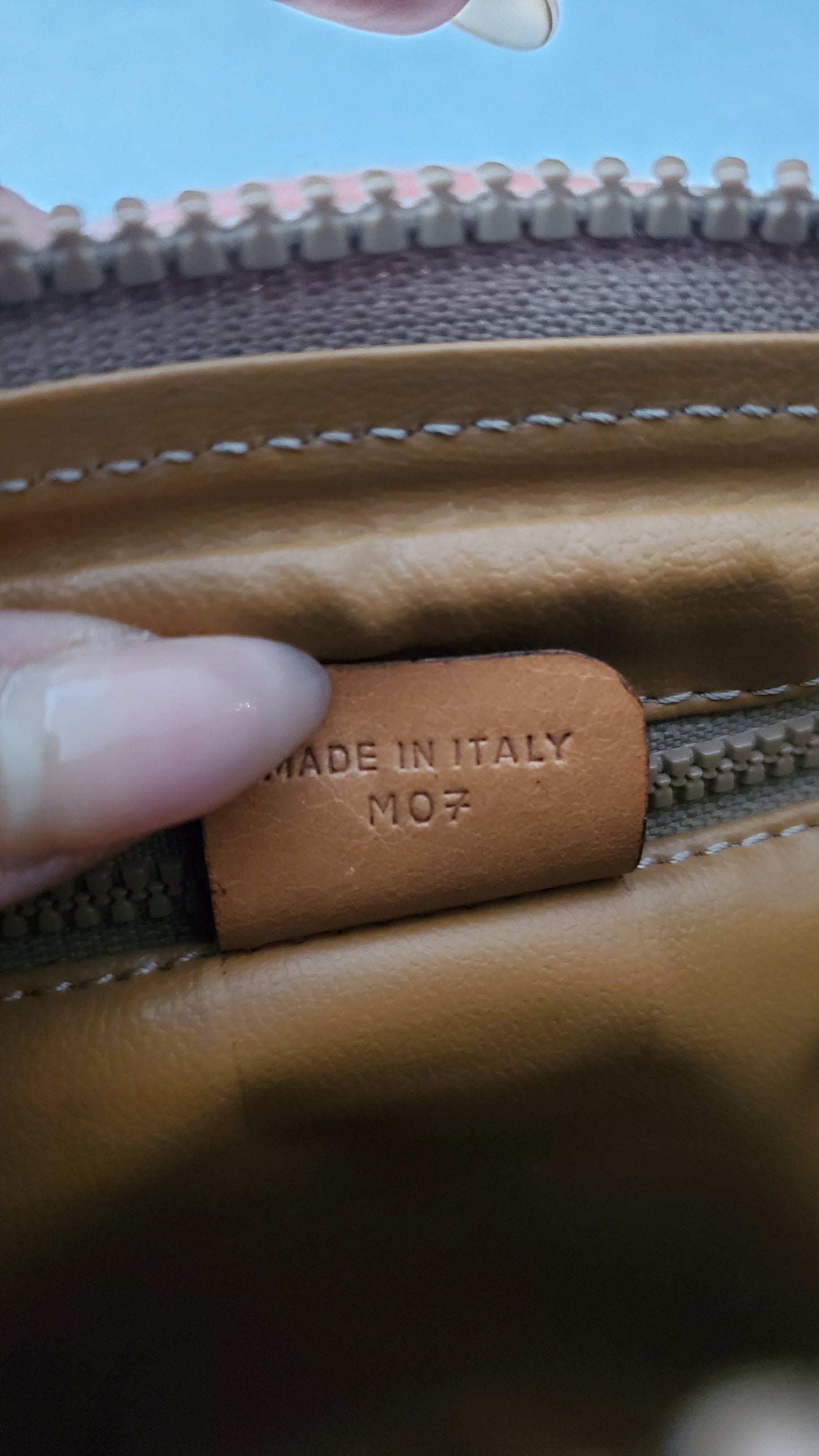 Authentic Vintage Celine Upcycle Tan Shoulder Purse with Chain & Strap