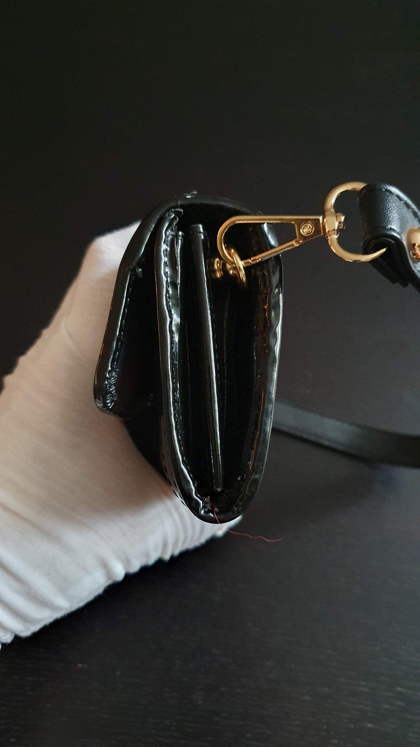 Authentic Burberry Upcycle Flap Wallet with Shoulder Strap