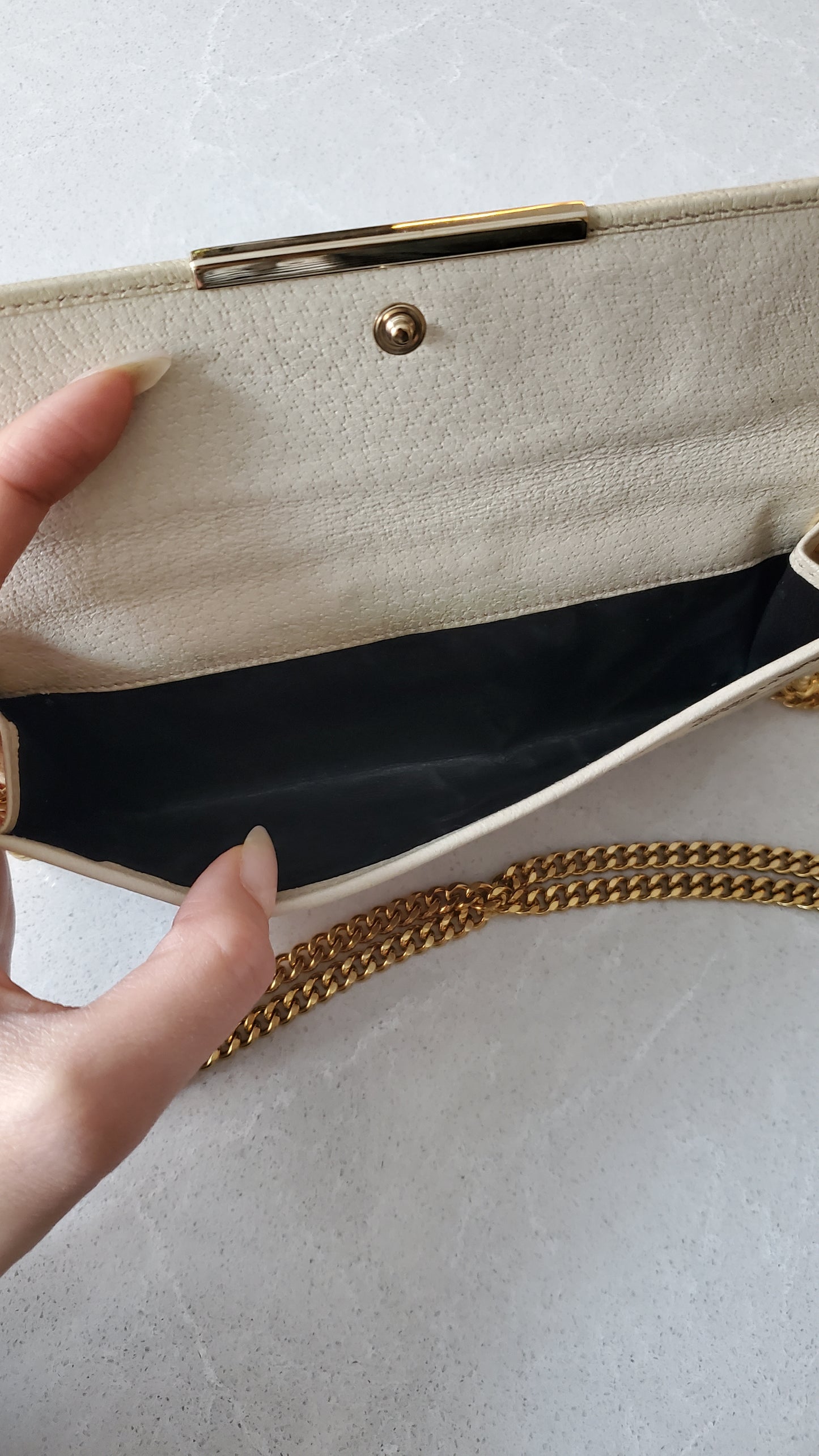 Authentic Gucci Upcycle Brown Wallet on Chain