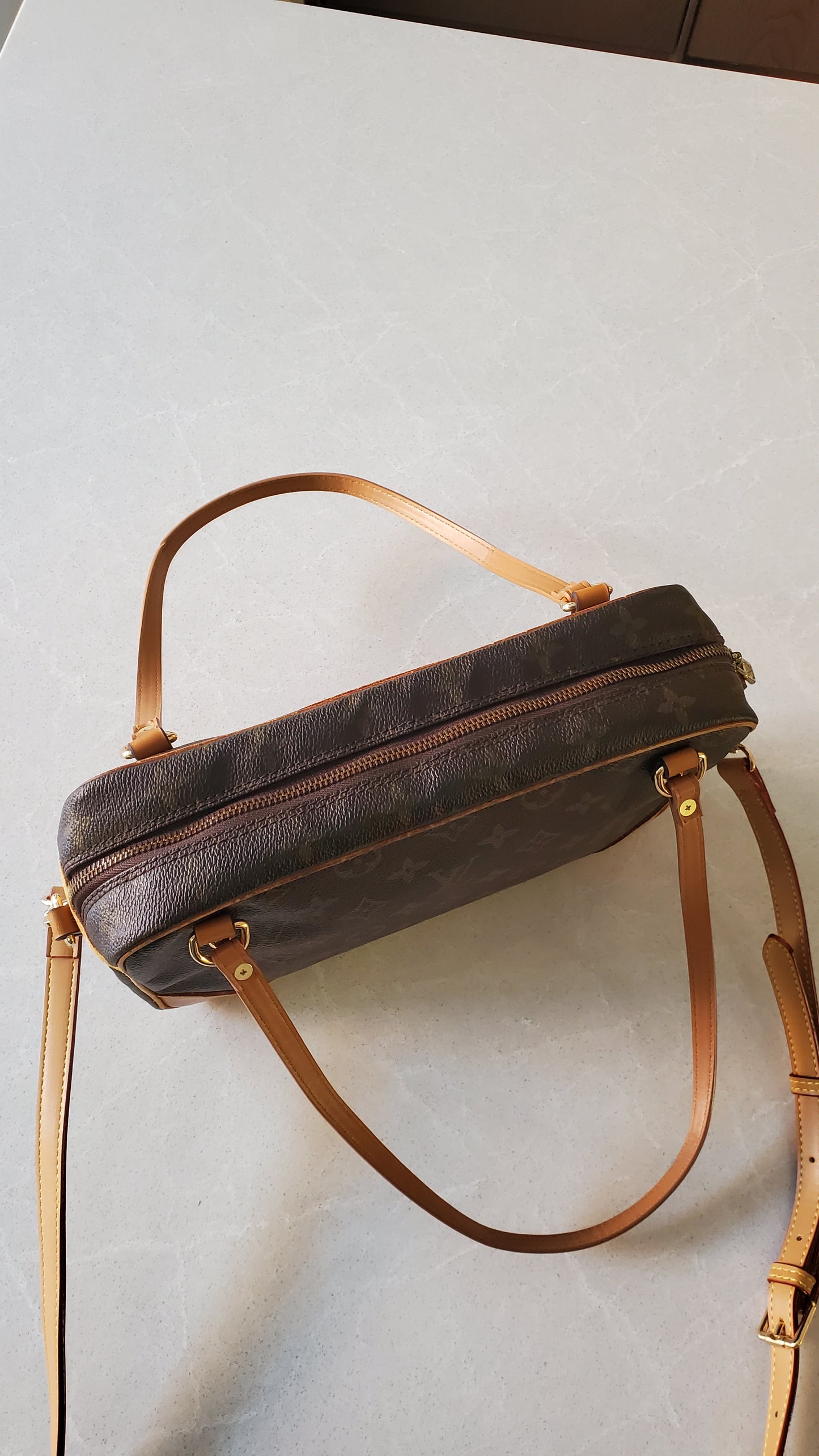 Authentic Vintage Louis Vuitton Upcycle Large Purse with Straps