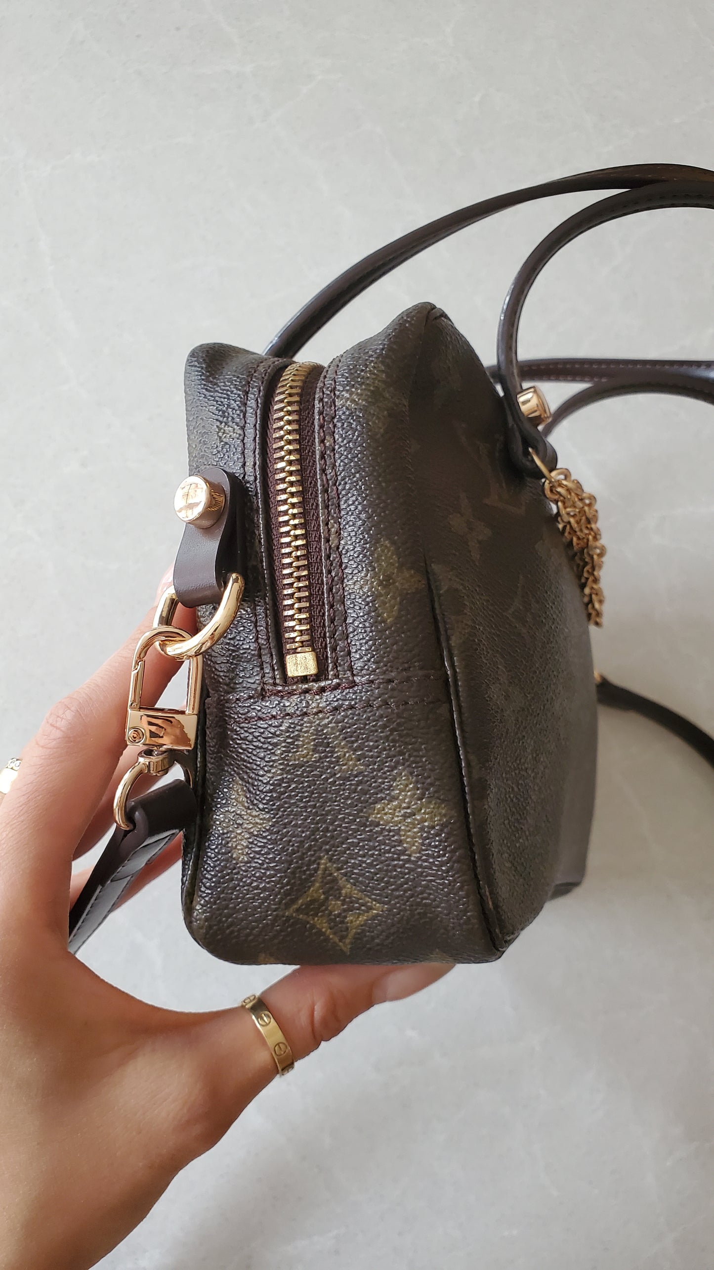 Authentic Vintage Louis Vuitton Upcycle New Gen Charm Shoulder/ Crossbody Bag